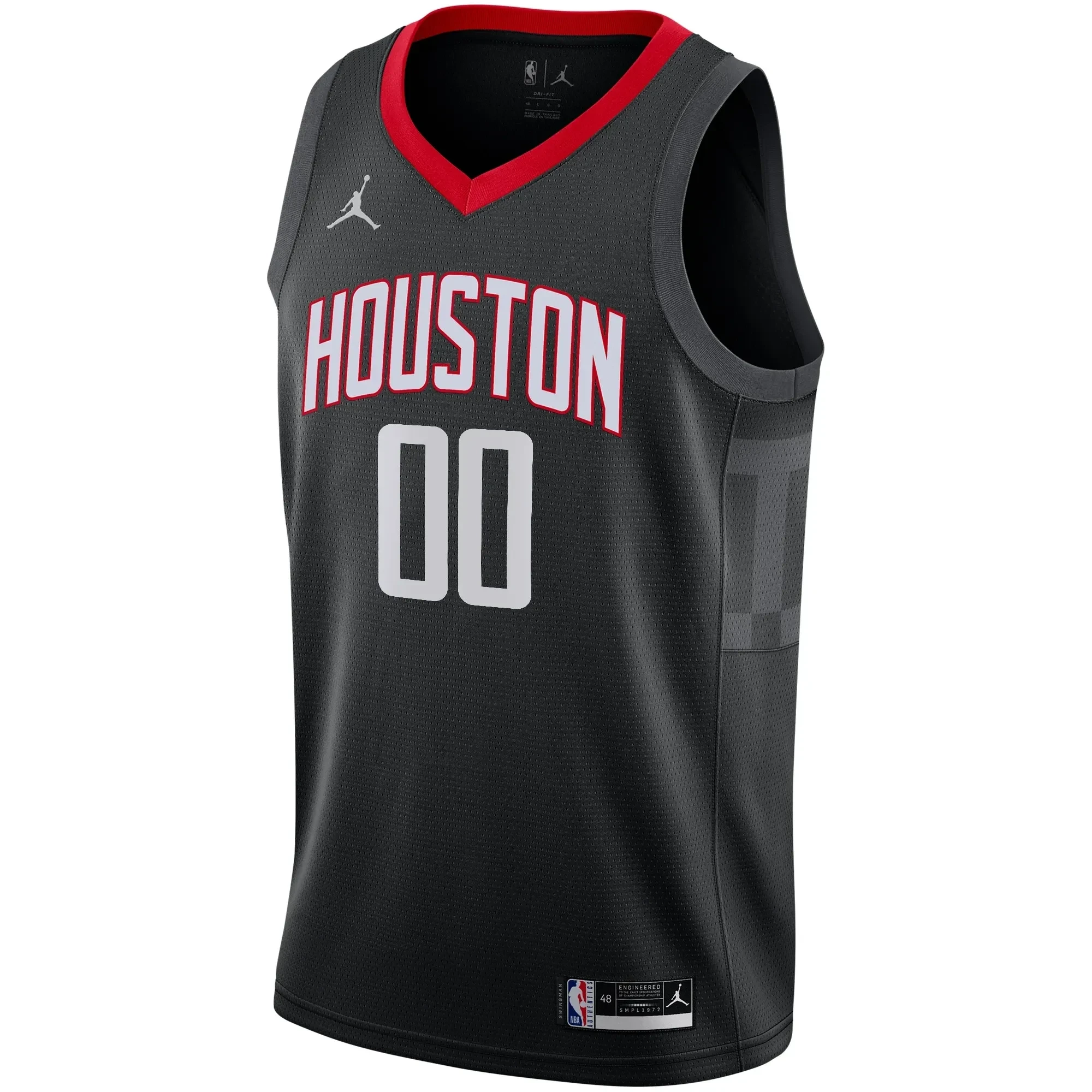 Houston Rockets Swingman Custom Statement Edition Black NBA Jersey Men's