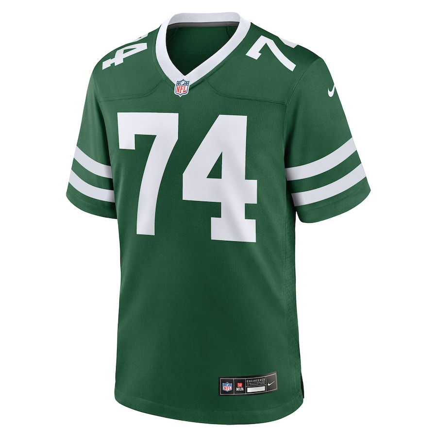 Olu Fashanu 74 New York Jets Team Game Legacy Green NFL Jersey Men's