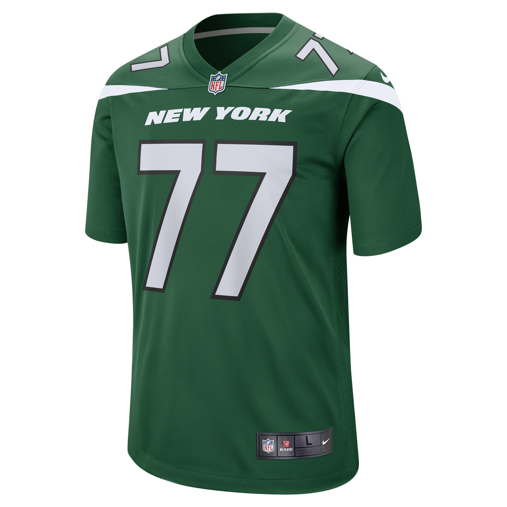 New York Jets Mekhi Becton Gotham Green Player Game NFL Jersey Men's