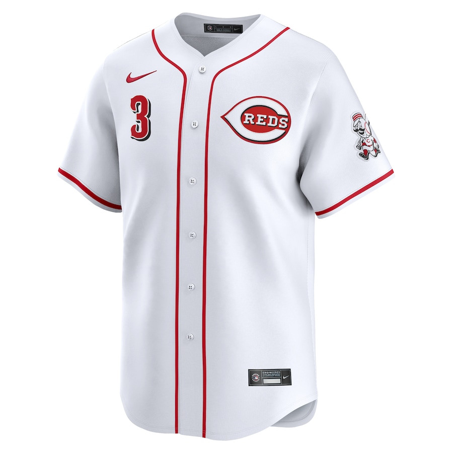Jeimer Candelario 3 Cincinnati Reds Home Limited Player White MLB Jersey Men's