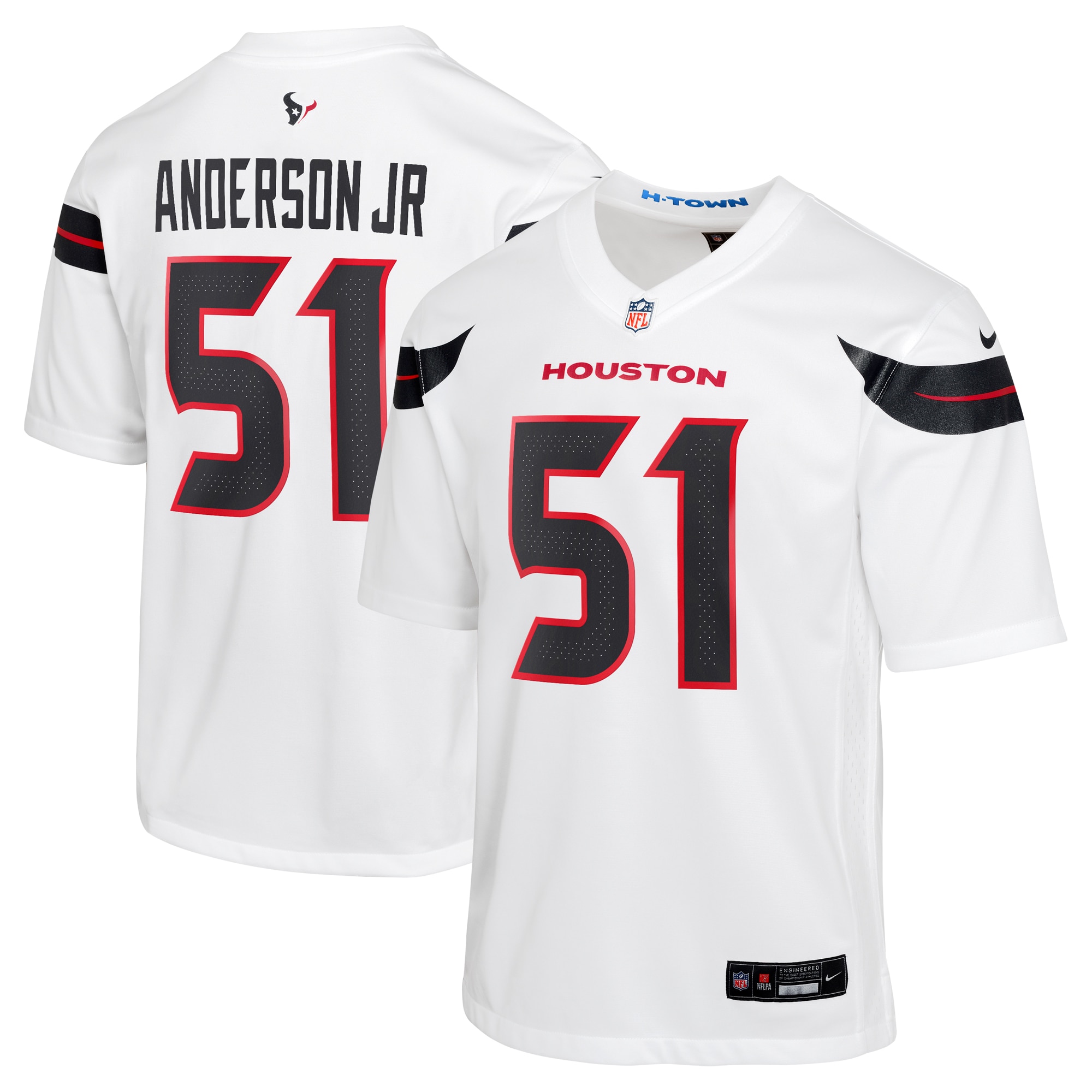 Houston Texans Will Anderson Jr. White Game NFL Jersey Youth