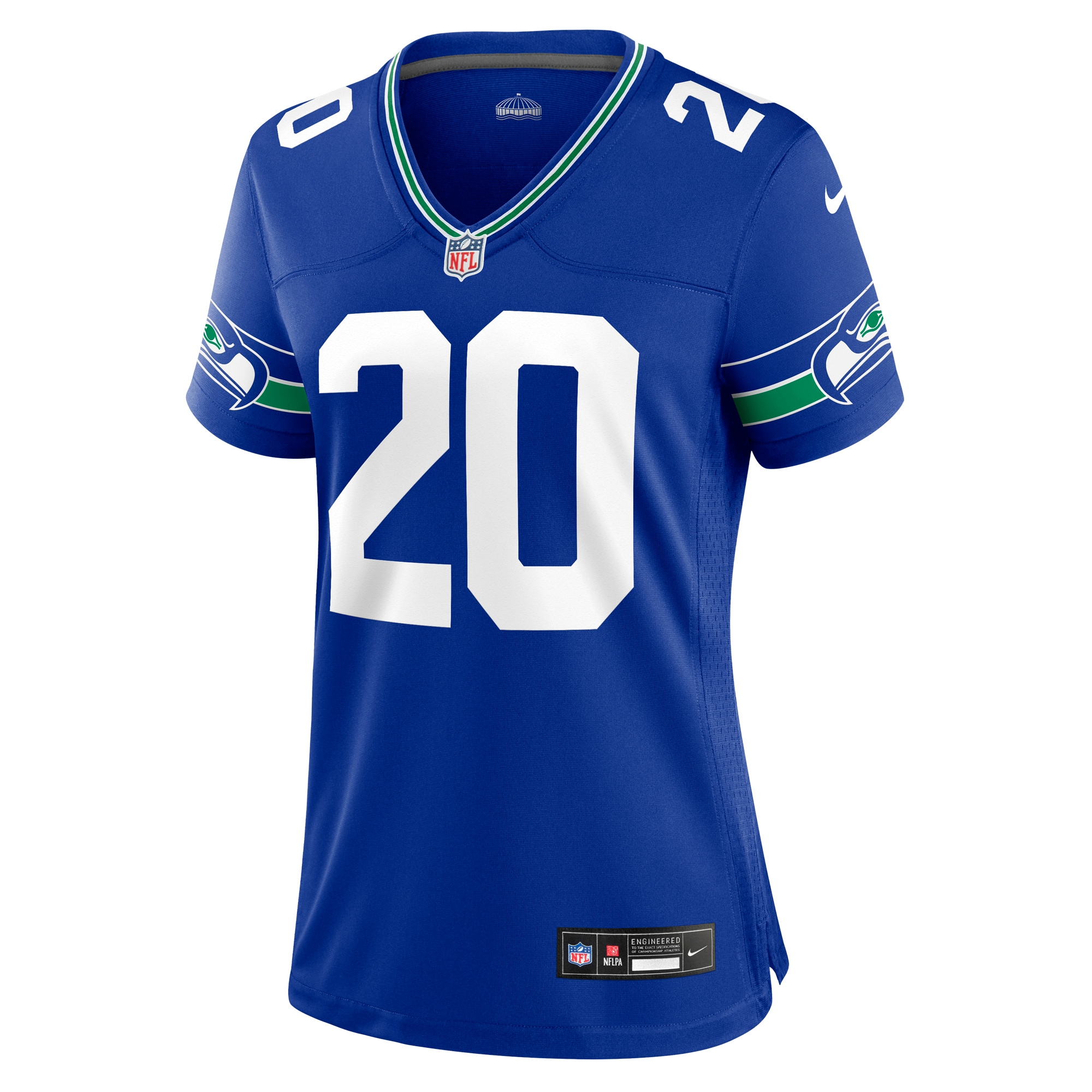 Seattle Seahawks Julian Love Royal Throwback Player Game NFL Jersey Women's