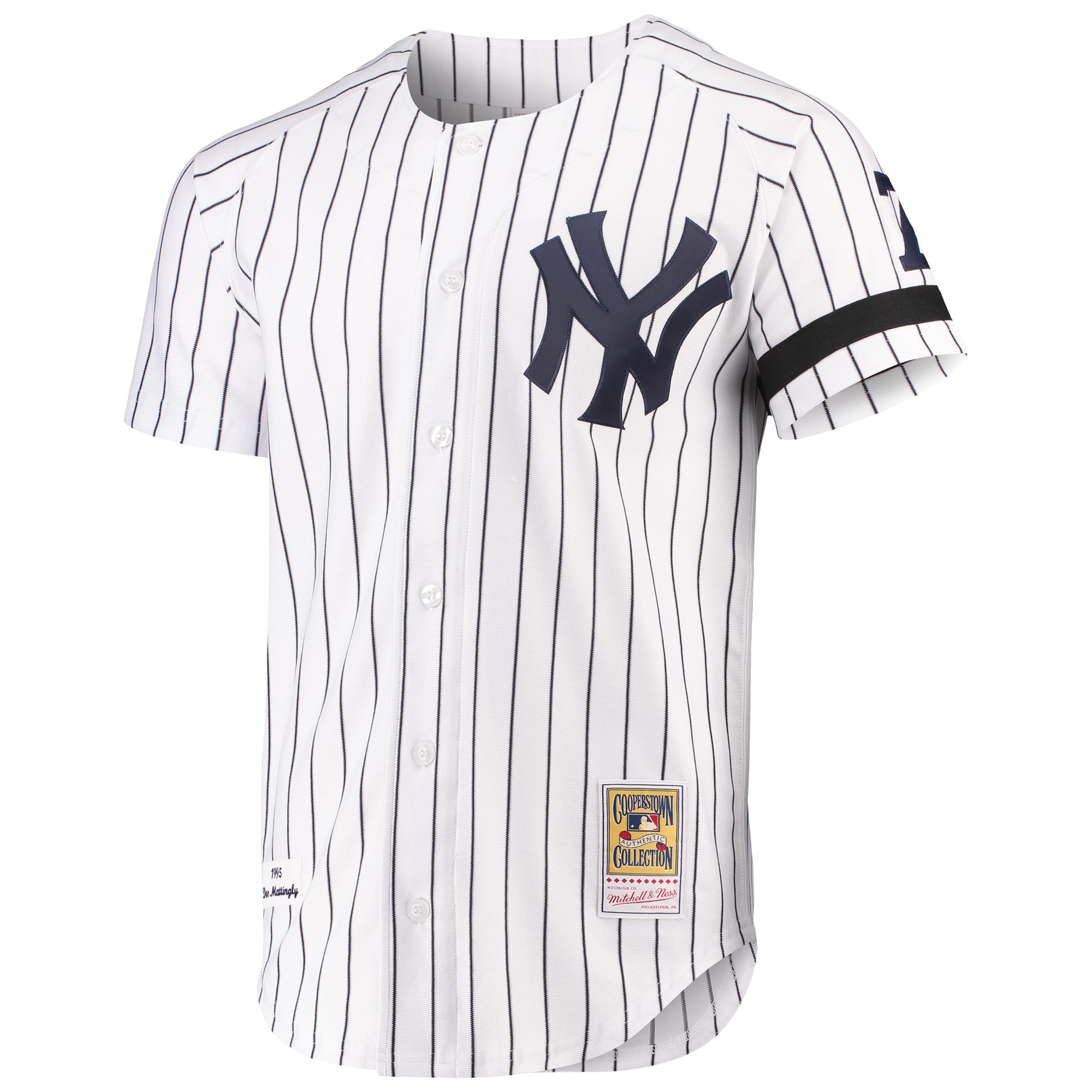Don Mattingly New York Yankees Mitchell Ness Cooperstown Collection White MLB Jersey Men's