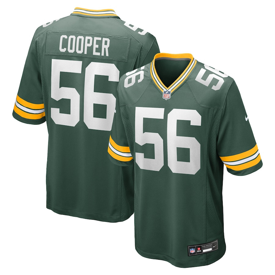 Edgerrin Cooper 56 Green Bay Packers Game Green NFL Jersey Men's