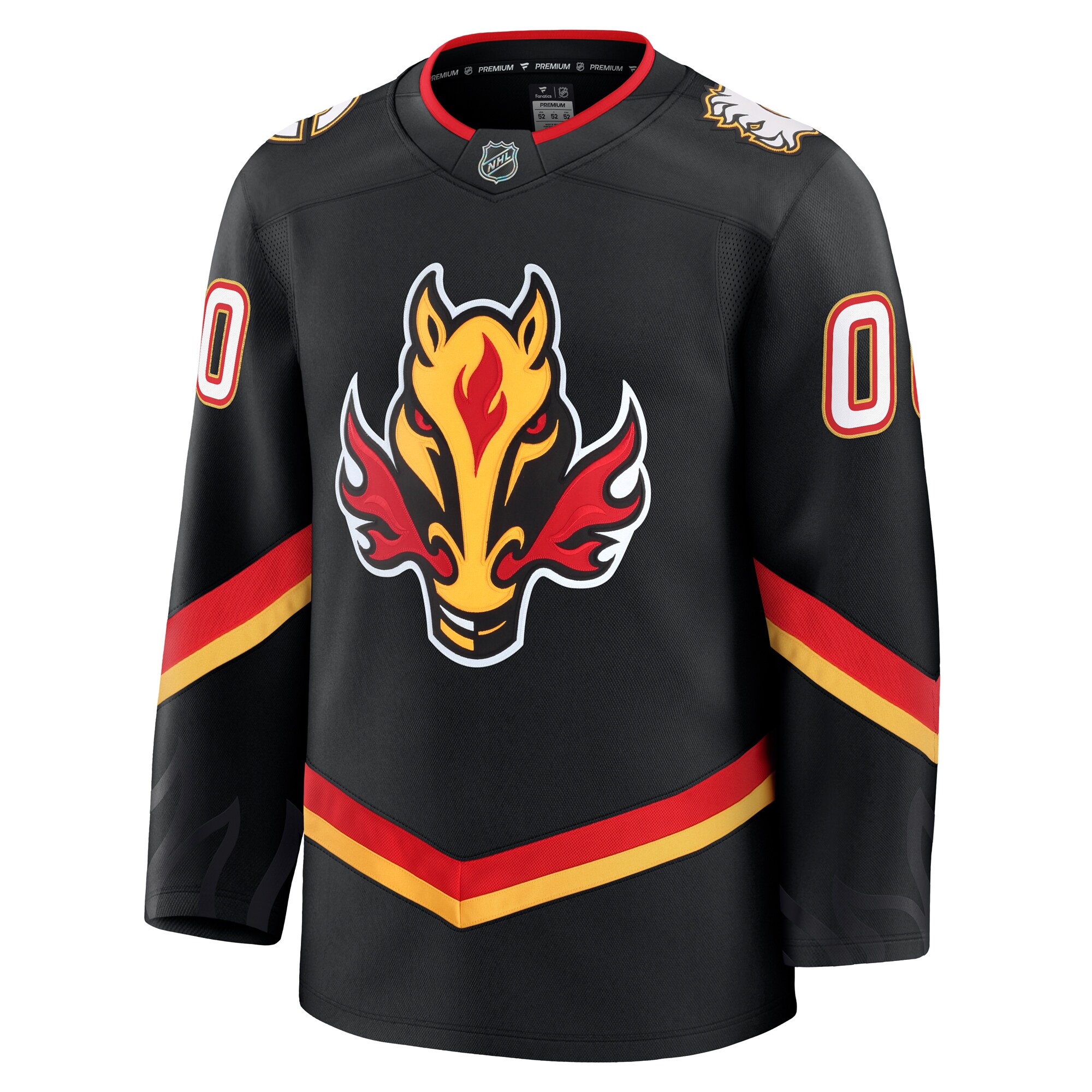 Calgary Flames Black Alternate Premium Custom NHL Jersey Men's
