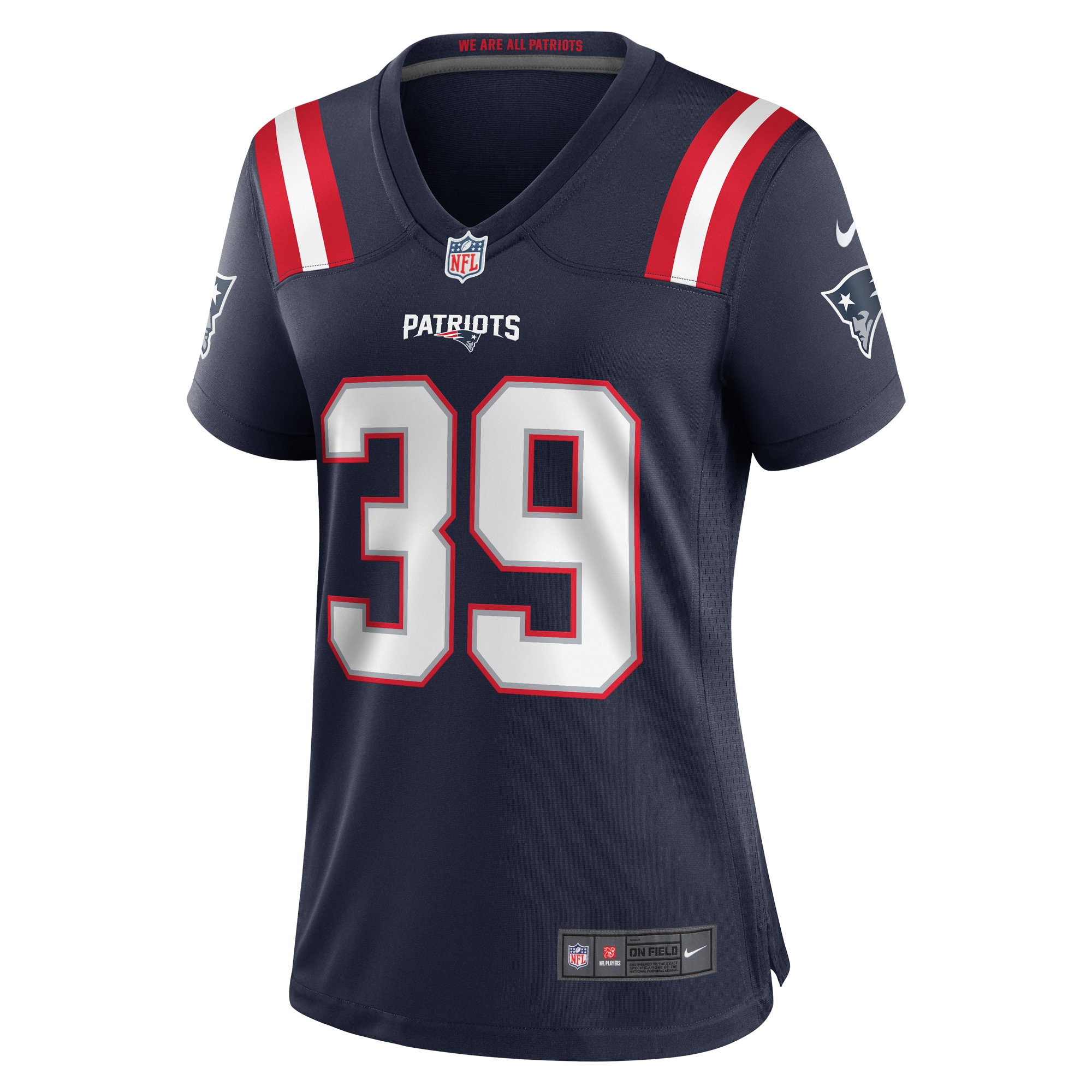 New England Patriots Tae Hayes Navy Home Game Player NFL Jersey Women's