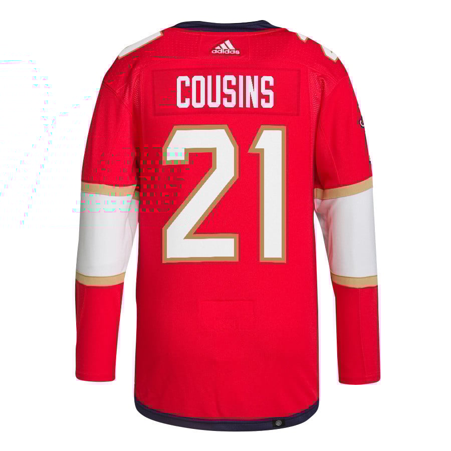 Nick Cousins 21 Florida Panthers 2024 STANLEY CUP Final Home Breakaway Red NHL Jersey Men's