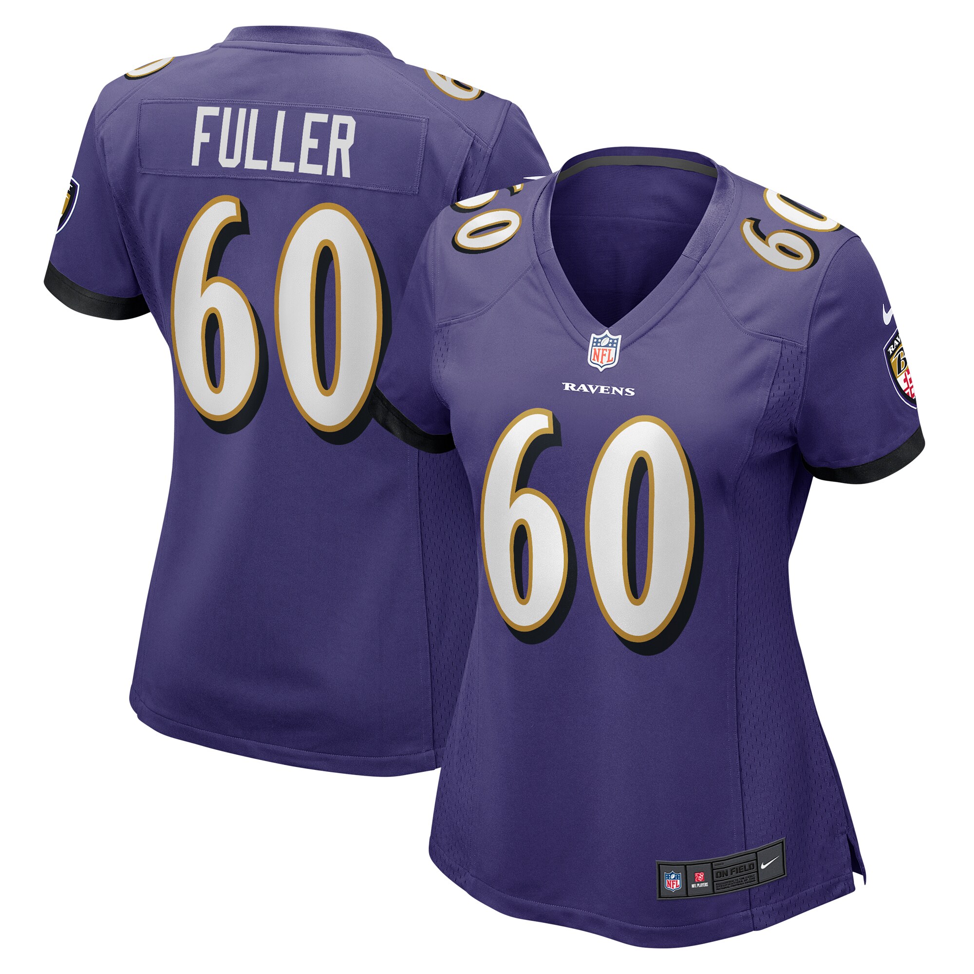 Baltimore Ravens Kyle Fuller Purple Game NFL Jersey Women's