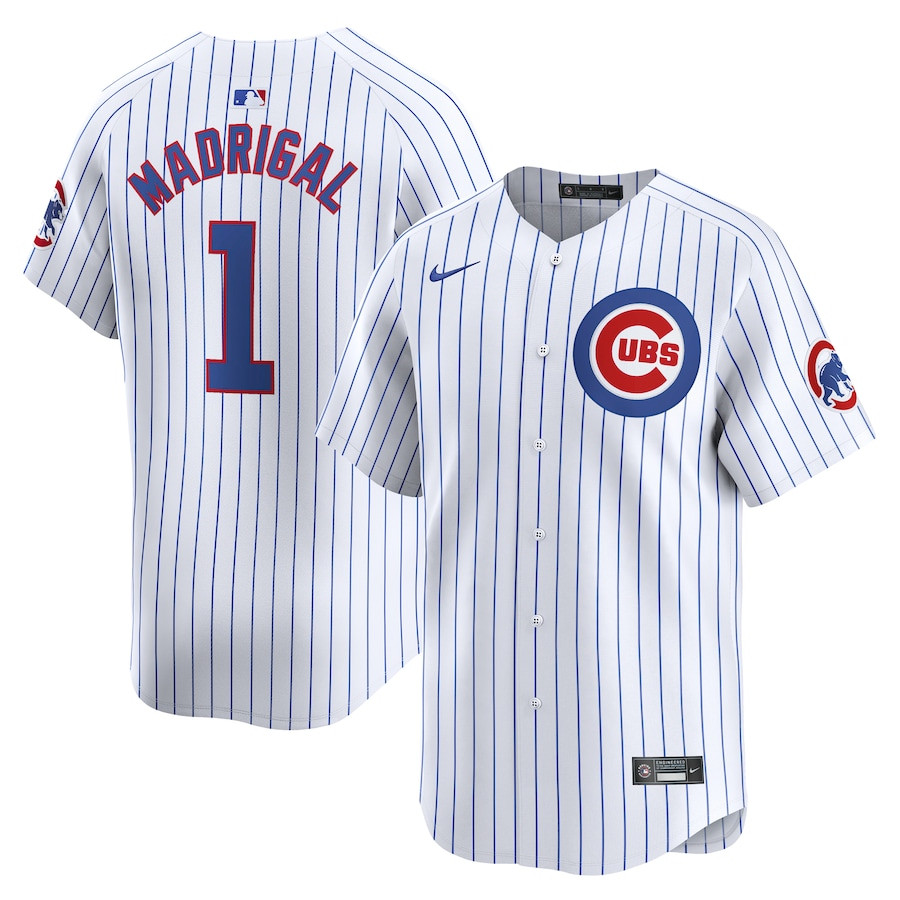 Nick Madrigal 1 Chicago Cubs Home Limited Player White MLB Jersey Men's
