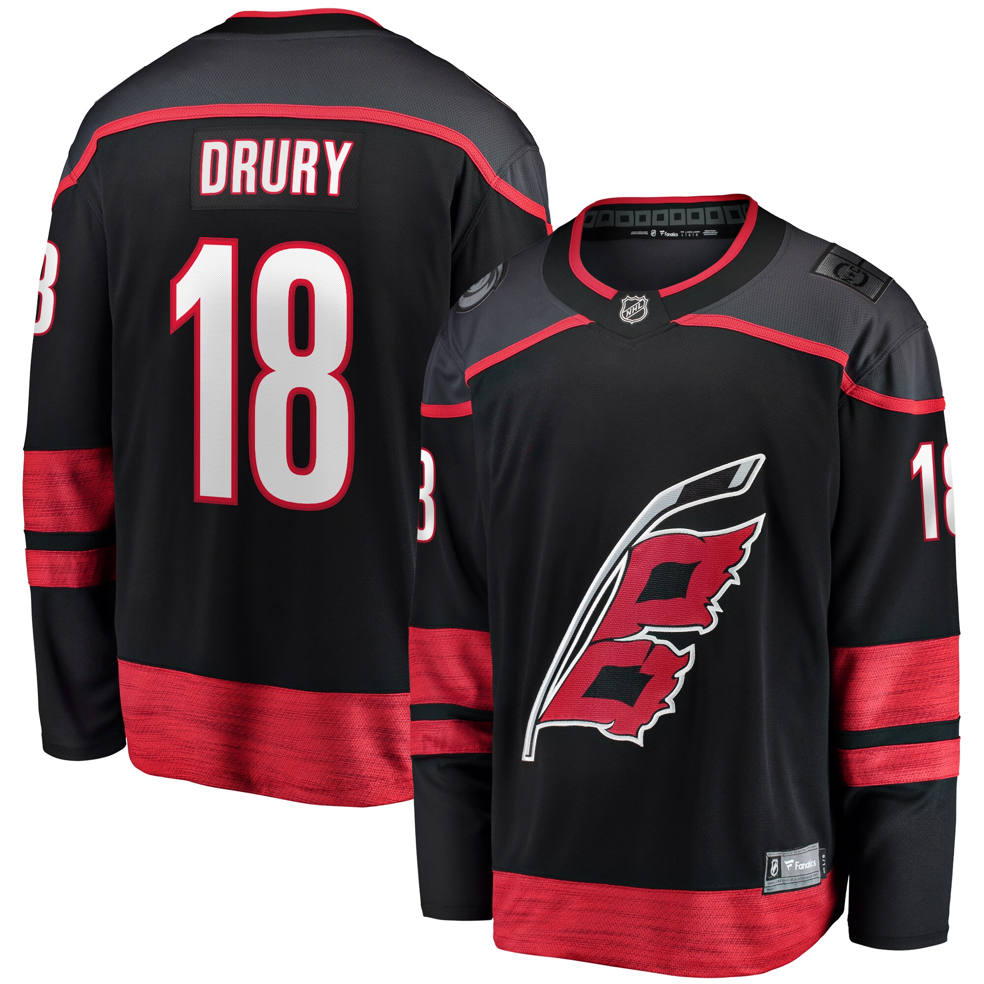 Carolina Hurricanes Jack Drury Black Home Premier Breakaway Player NHL Jersey Men's