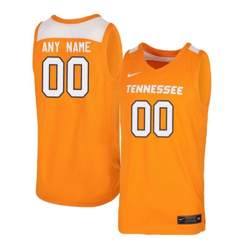 Elite Orang White Tennessee Volunteers Custom NCAA Jersey Men's