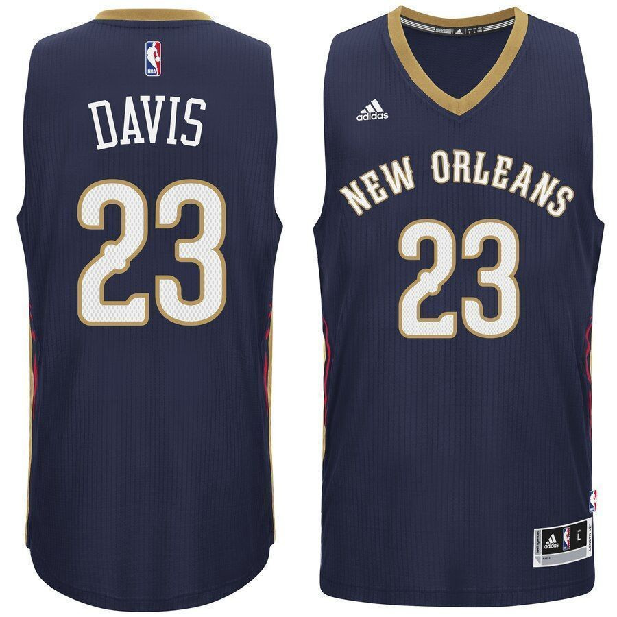 Anthony Davis New Orleans Pelicans Player Swingman Navy NBA Jersey Men's