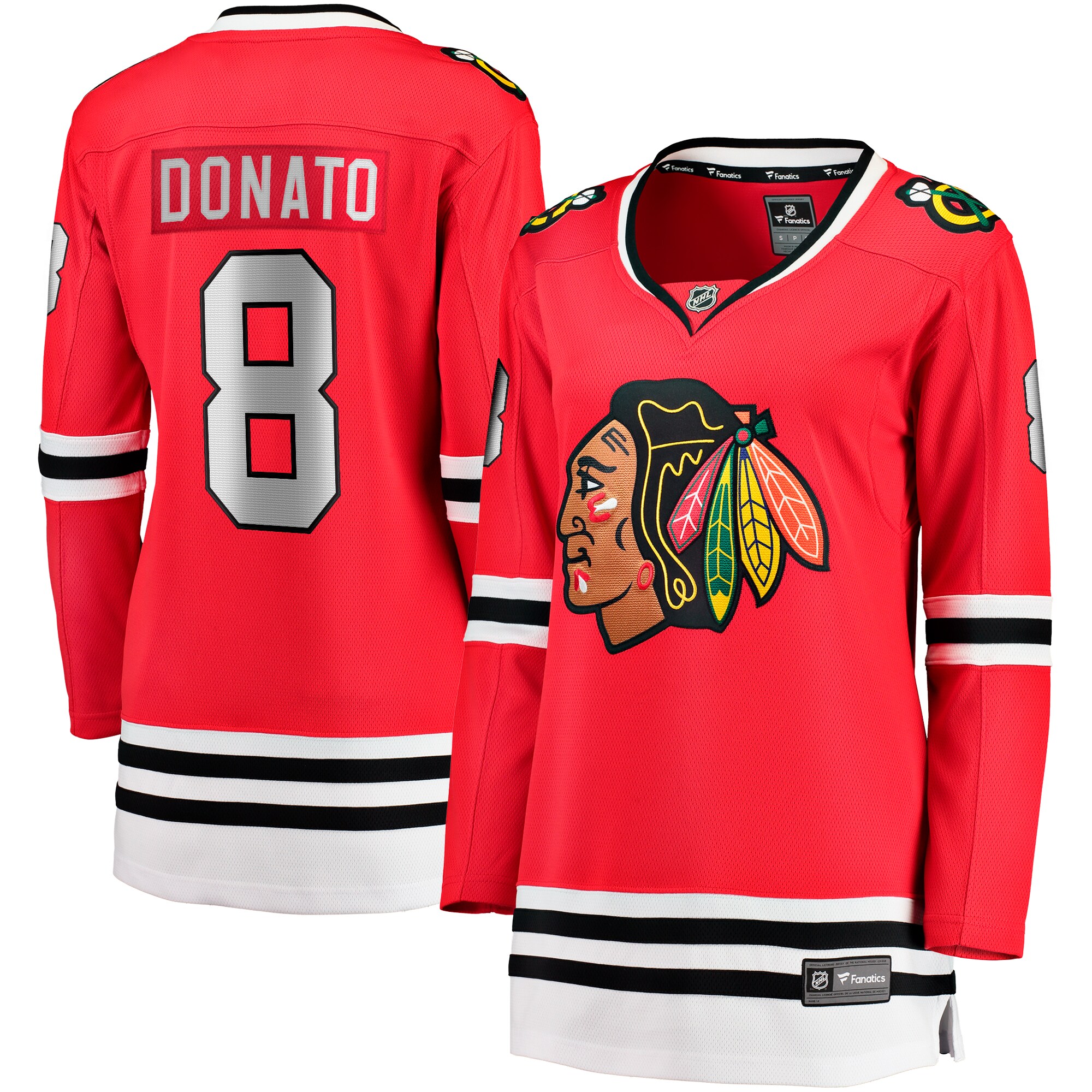 Chicago Blackhawks Ryan Donato Red Home Breakaway Player NHL Jersey Women's