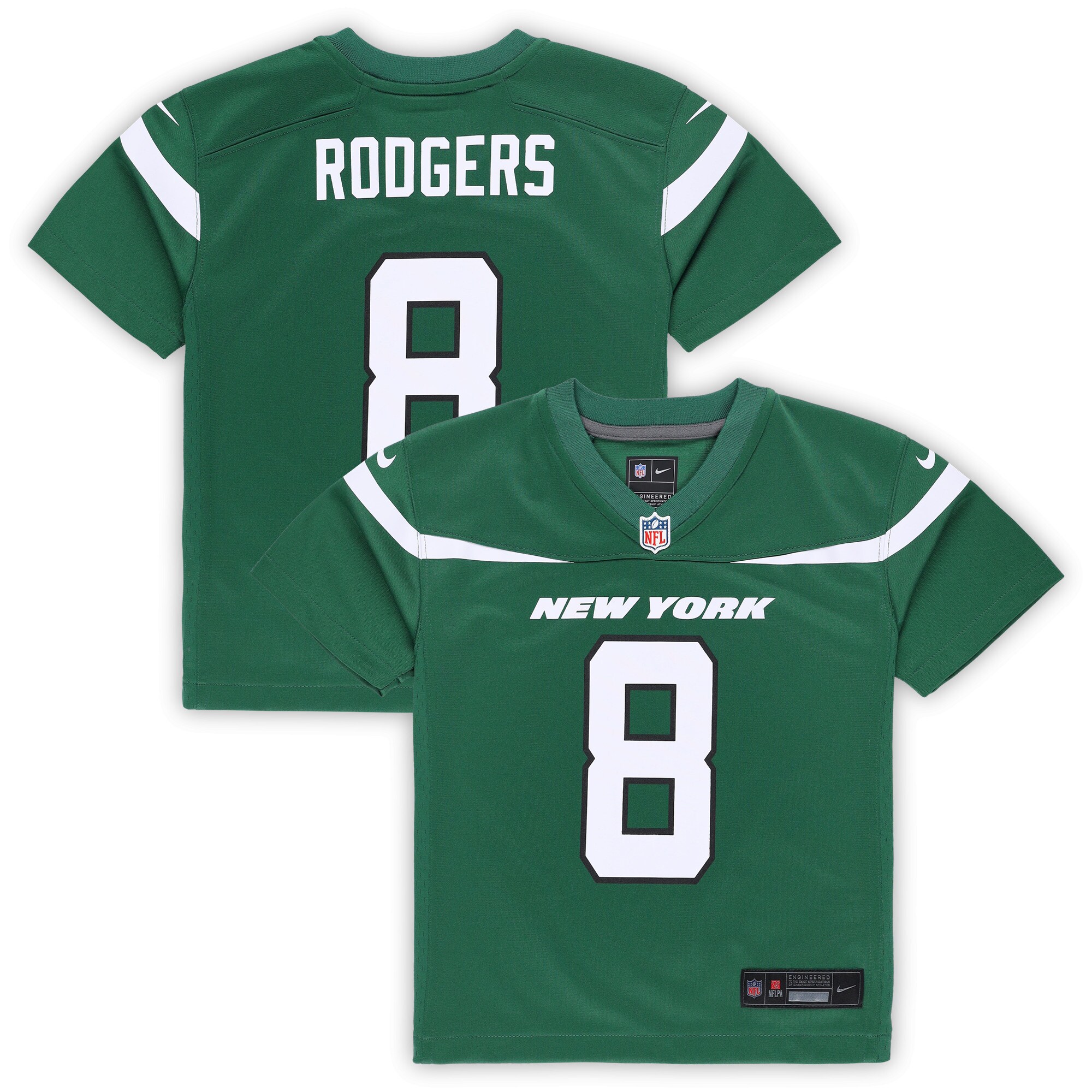 Infant New York Jets Aaron Rodgers Gotham Green Game NFL Jersey Men's