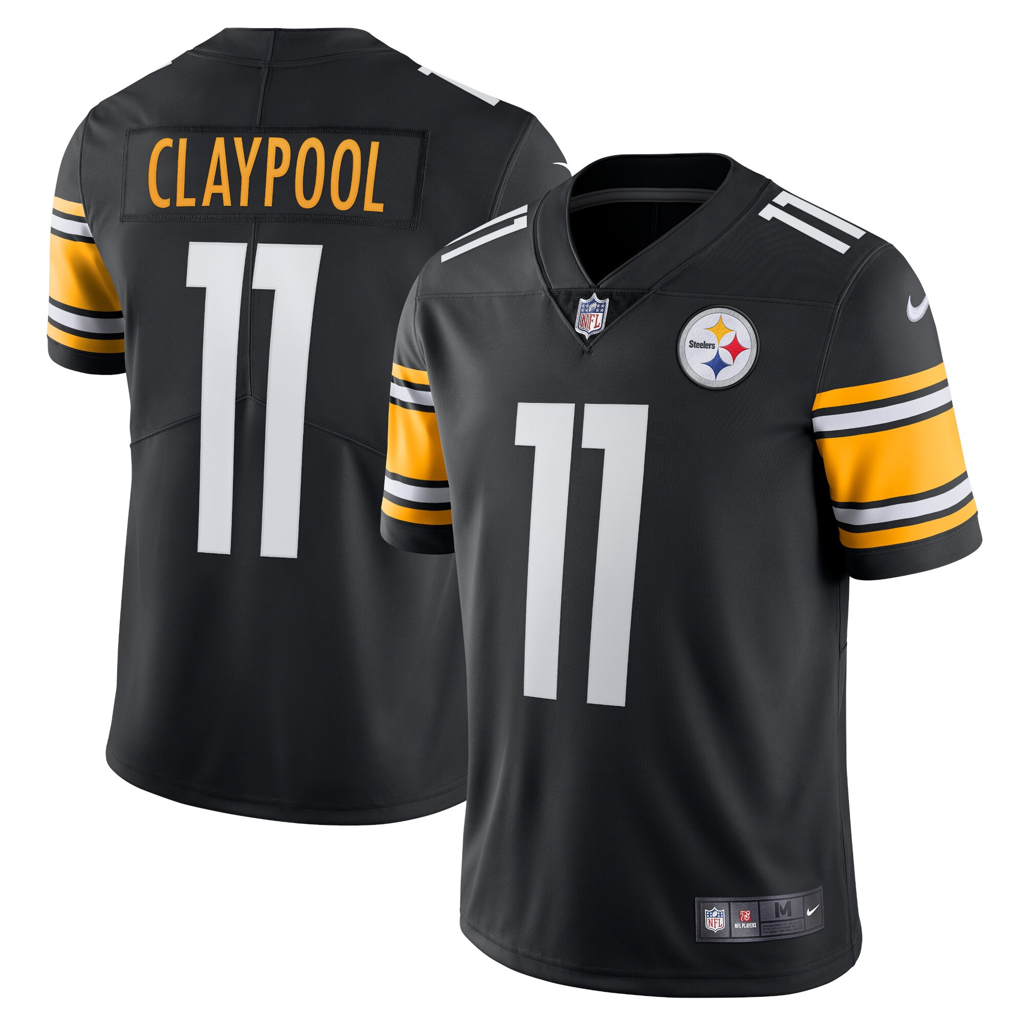 Pittsburgh Steelers Chase Claypool Black Vapor Limited Player NFL Jersey Men's