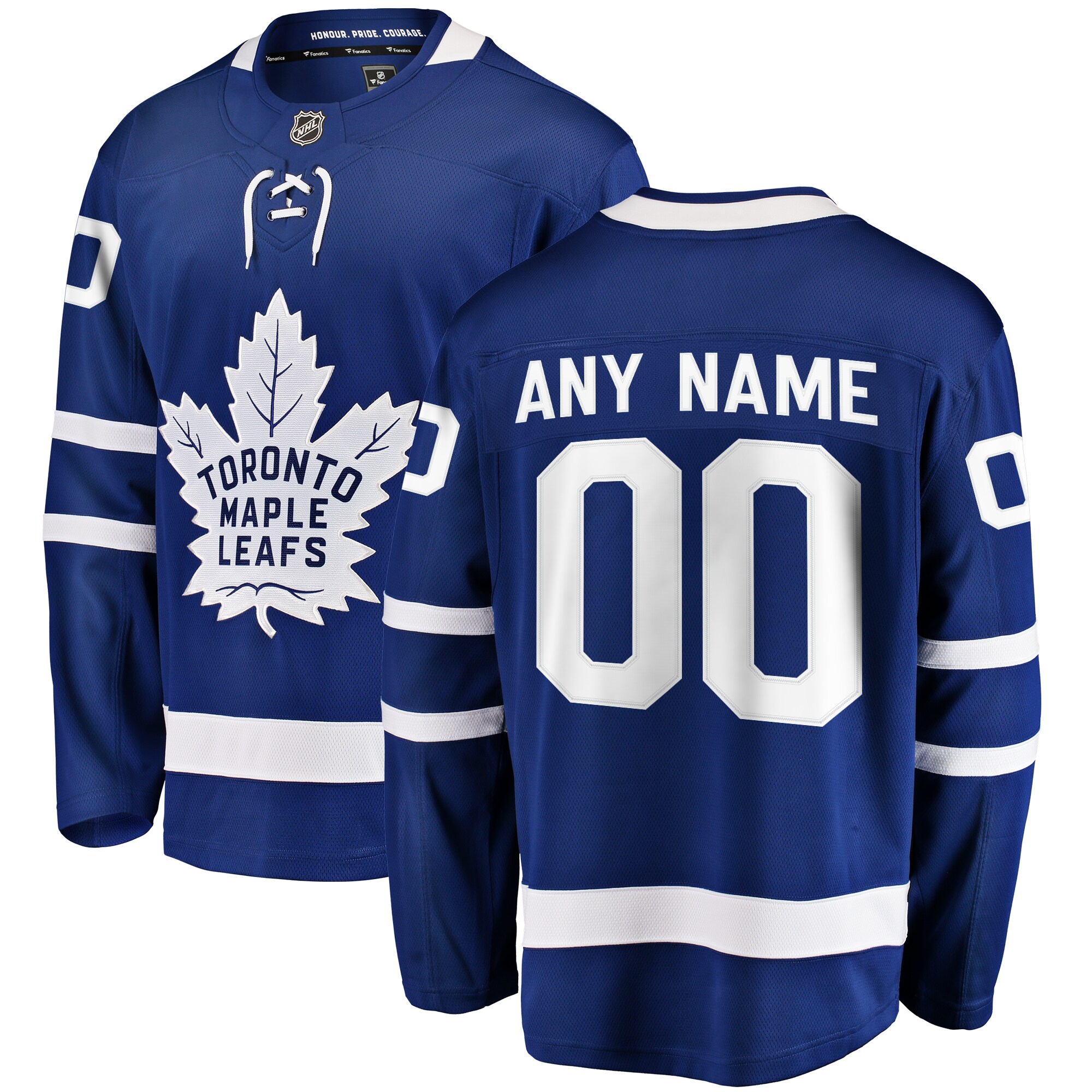 Toronto Maple Leafs Blue Home Breakaway Custom NHL Jersey Men's