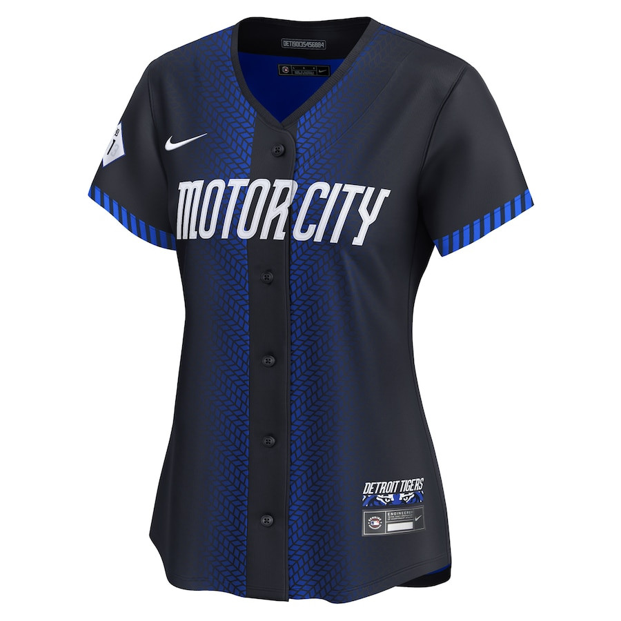 Javier Baez 28 Detroit Tigers 2024 City Connect Limited Navy MLB Jersey Women's