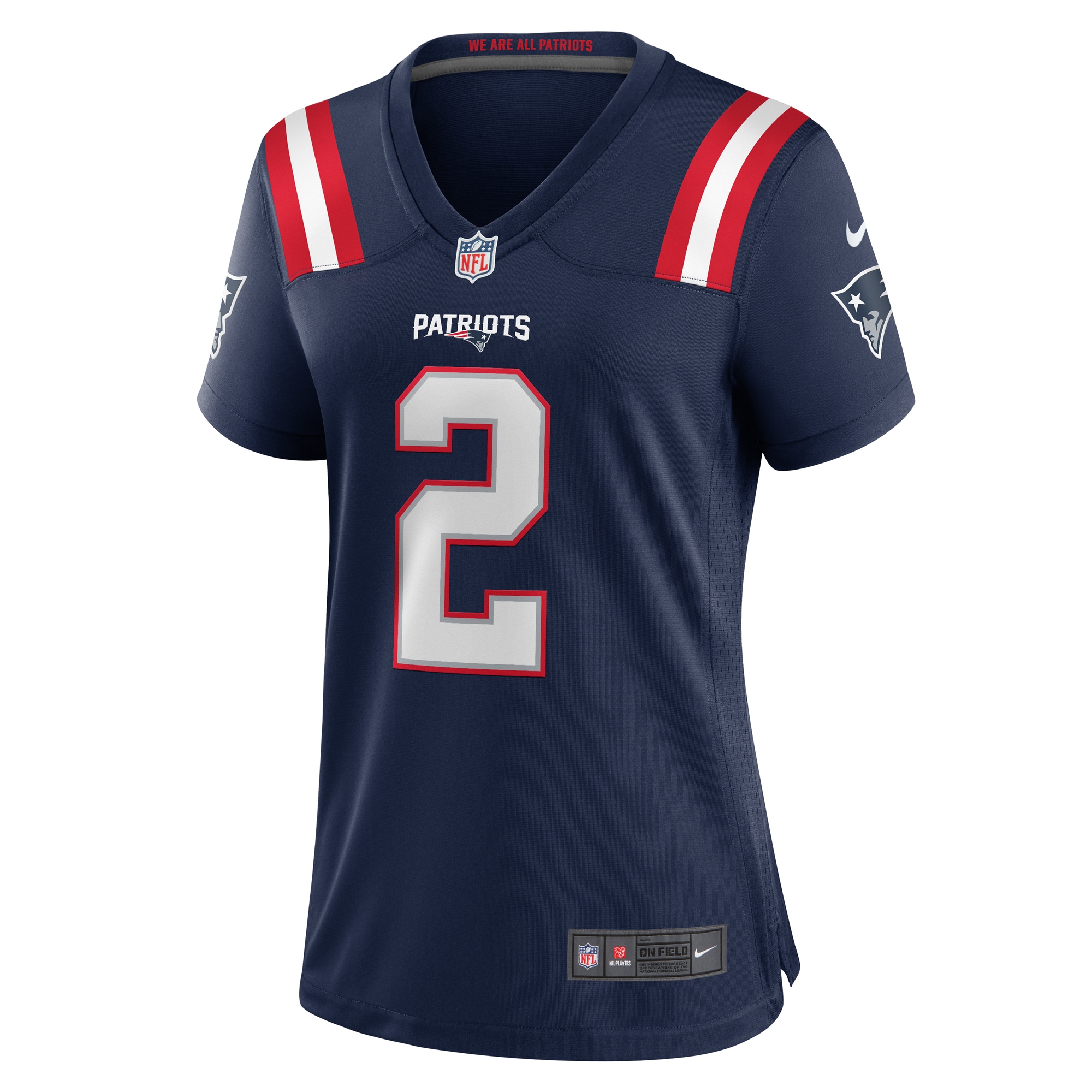 New England Patriots K.J. Osborn Navy Game NFL Jersey Women's