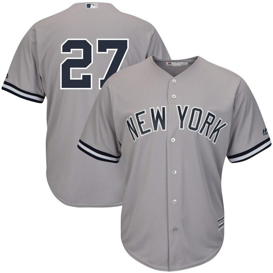 Giancarlo Stanton New York Yankees Player Gray MLB Jersey Men's