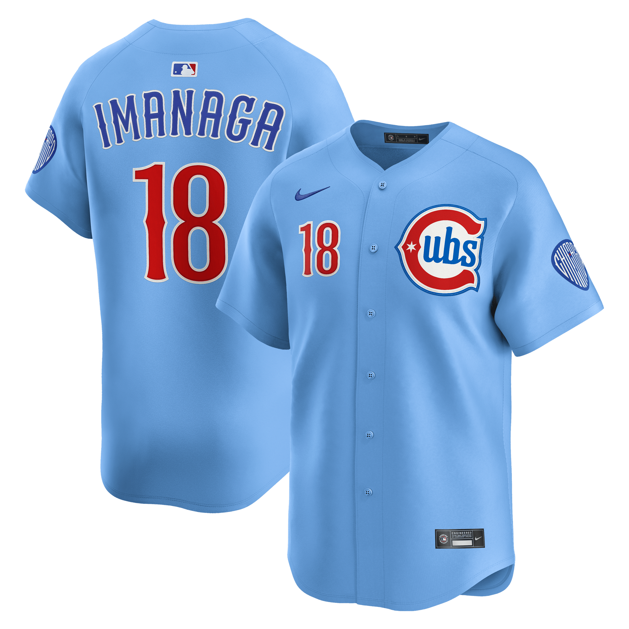 Sh?ta Imanaga 18 Chicago Cubs Limited Alternate 2 Baby Blue MLB Jersey Men's