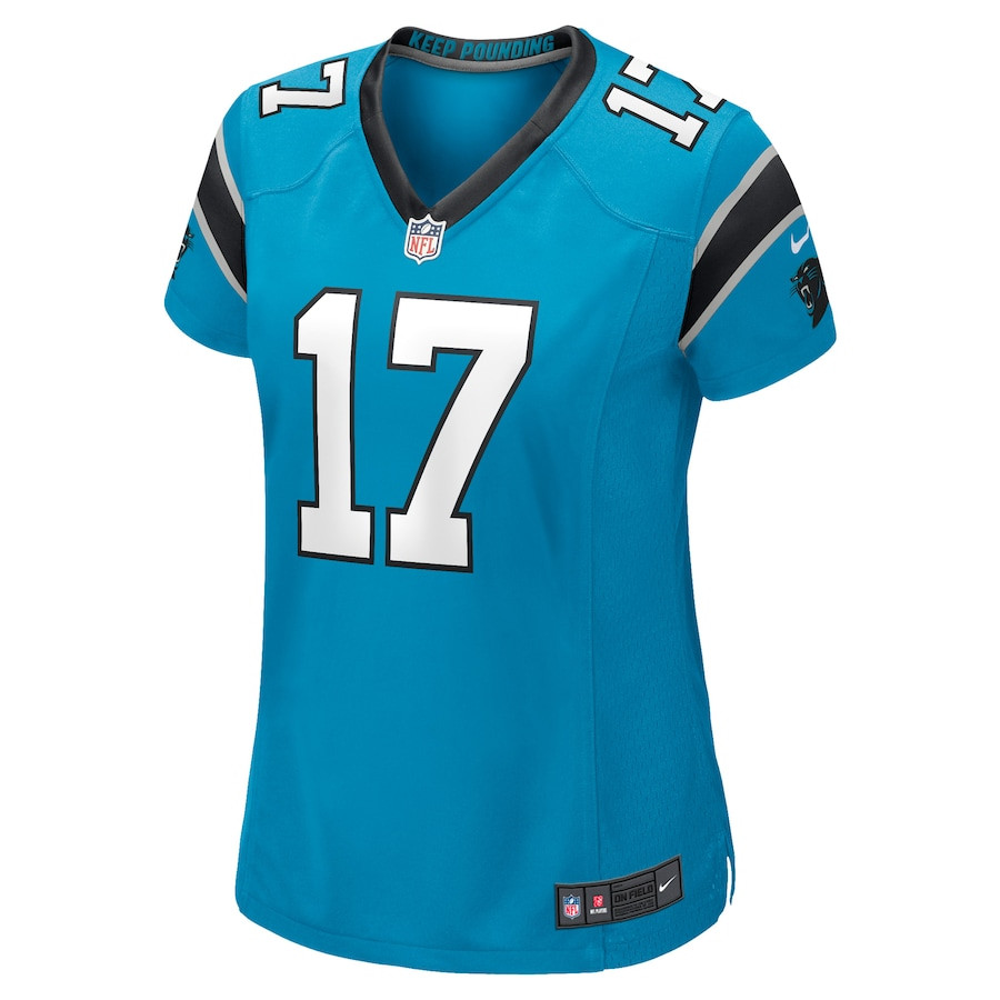 Jake Delhomme 17 Carolina Panthers Retired Blue NFL Jersey Women's
