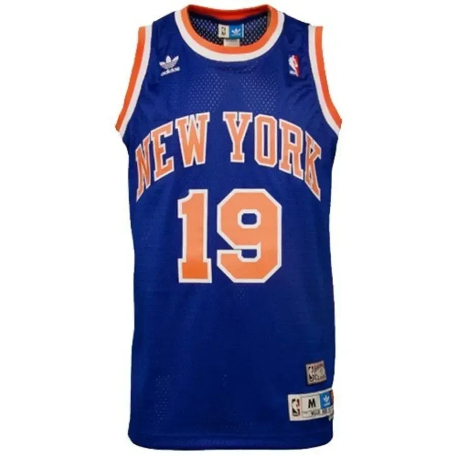Willis Reed New York Knicks Hardwood Classics Soul Swingman Throwback Blue NBA Jersey Men's