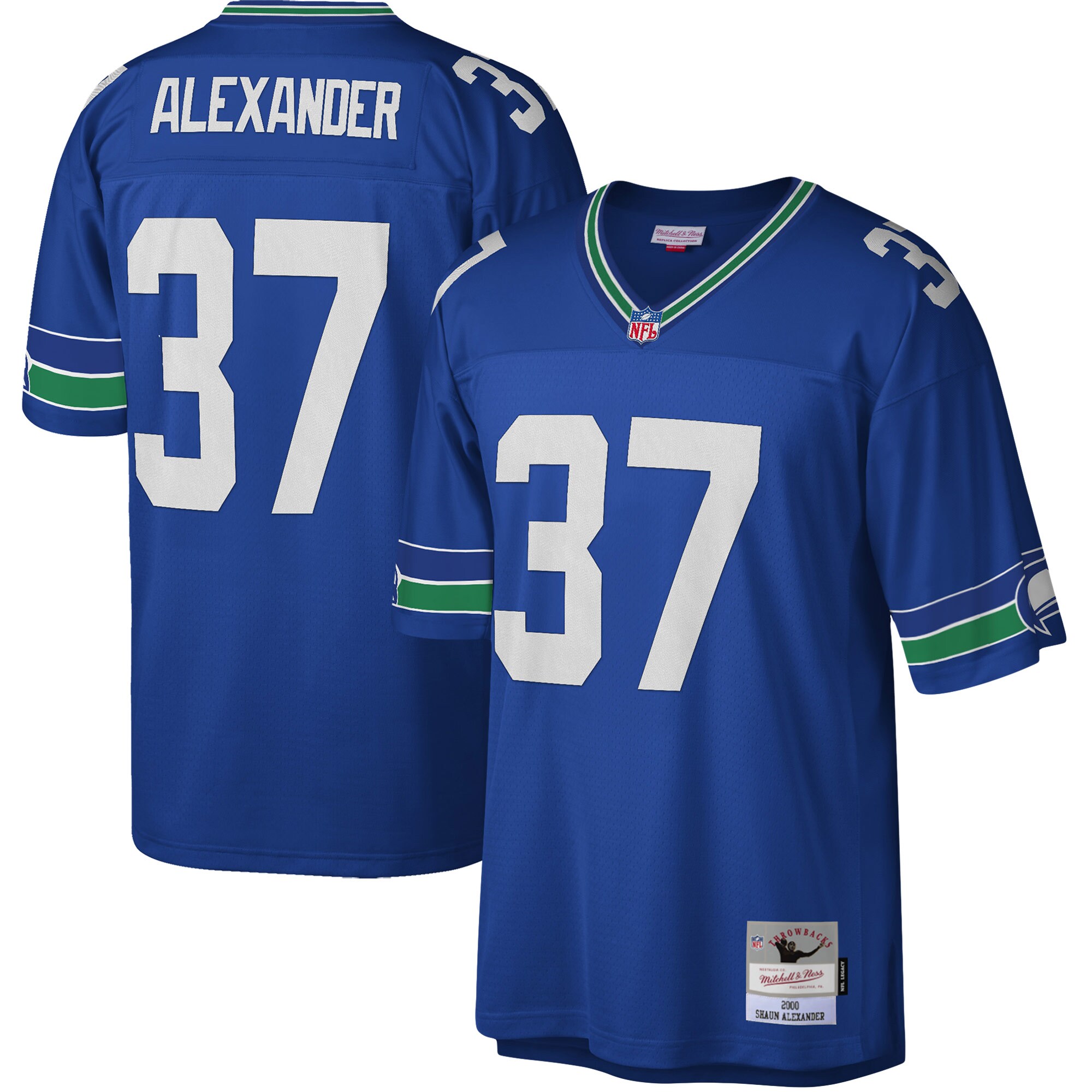 Seattle Seahawks Shaun Alexander Mitchell Ness Royal Legacy NFL Jersey Men's