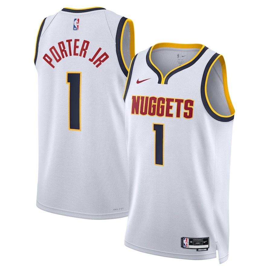 Michael Porter Jr. 1 Denver Nuggets Unisex Swingman Association Editio White NBA Jersey Unisex