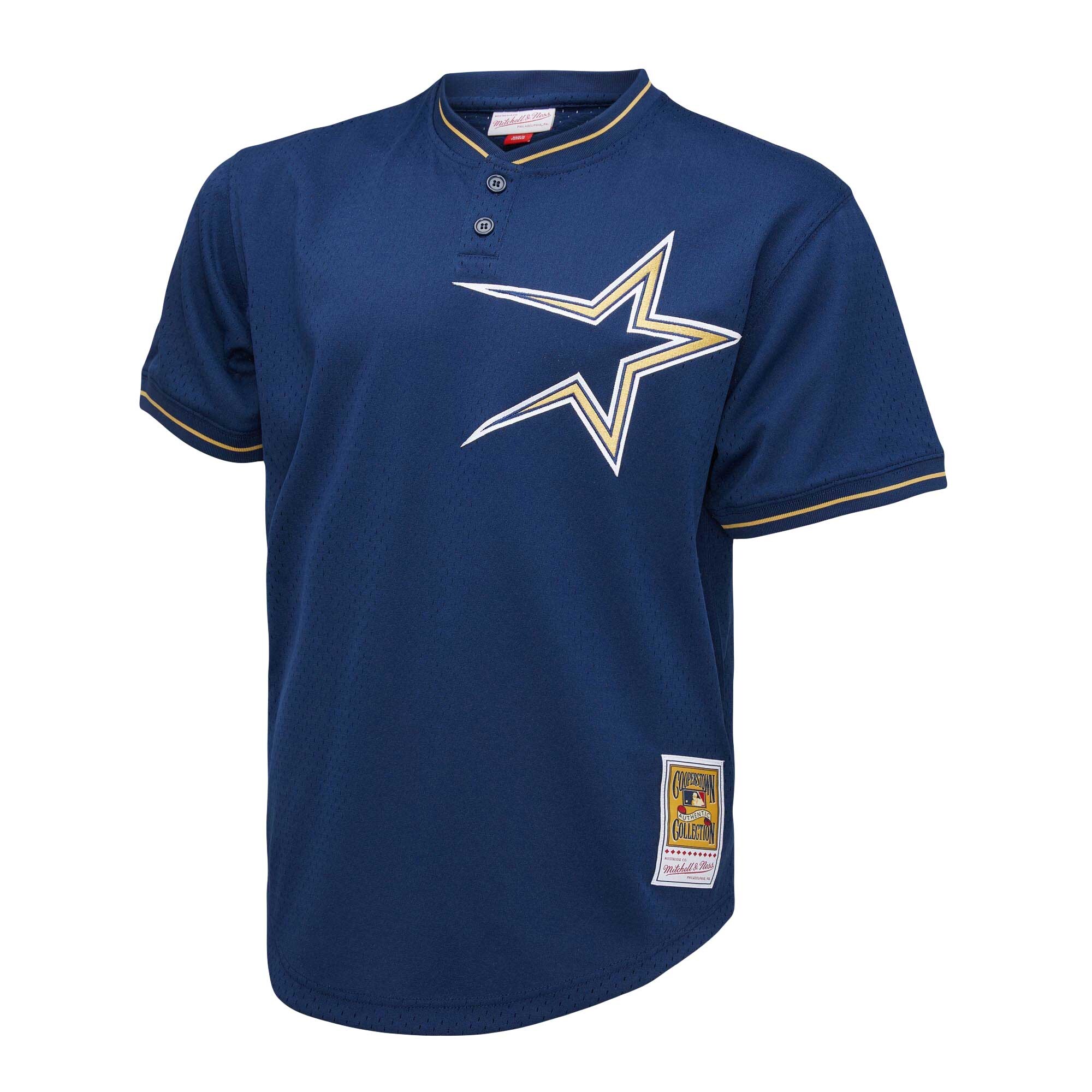 Houston Astros Craig Biggio Mitchell Ness Navy 1991 Cooperstown Collection Mesh Pullover MLB Jersey Men's