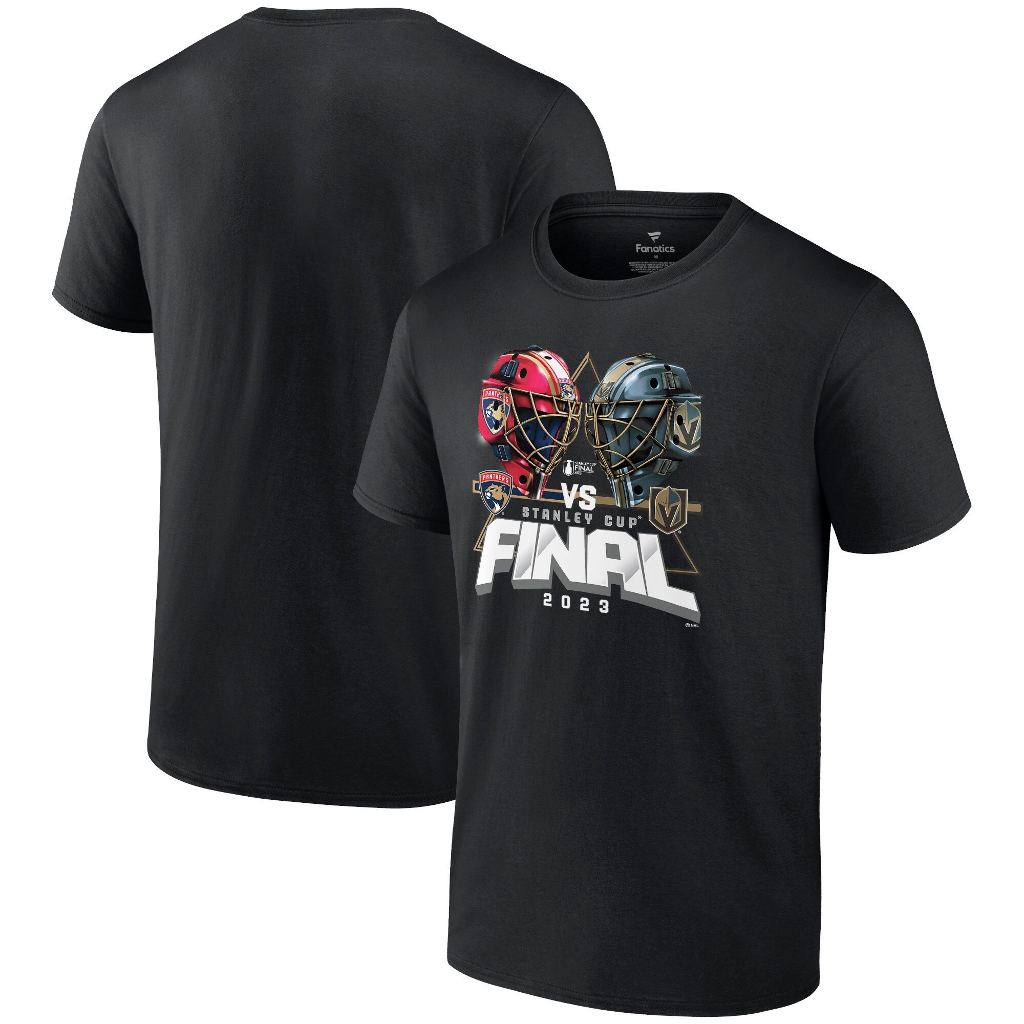 Florida Panthers vs. Vegas Golden Knights 2023 Stanley Cup Final Matchup T-Shirt Black NHL Jersey Men's