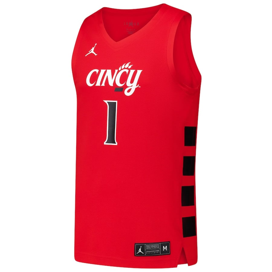 Cincinnati Bearcats Red #1 NCAA Jersey Men's