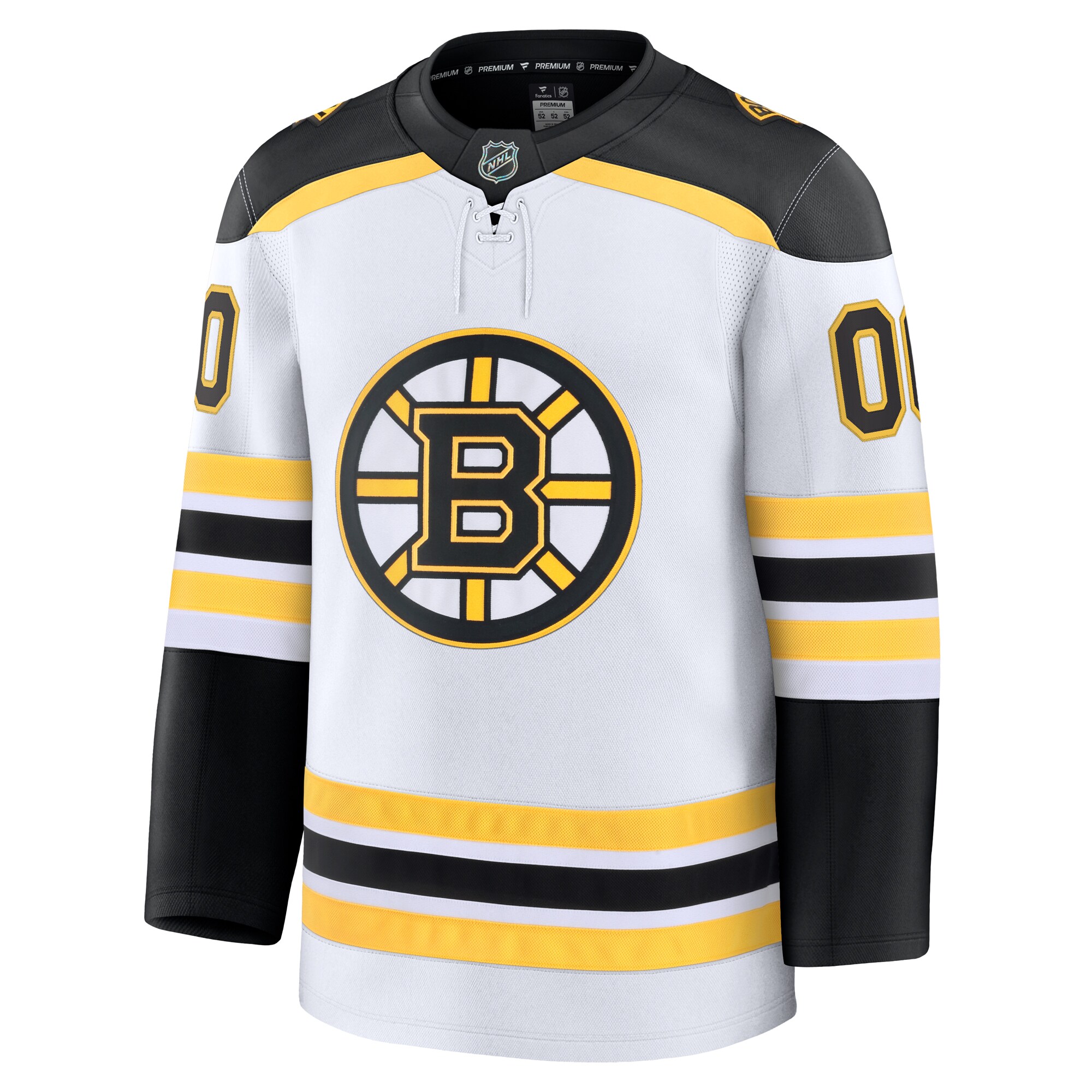 Boston Bruins White Away Premium Custom NHL Jersey Men's