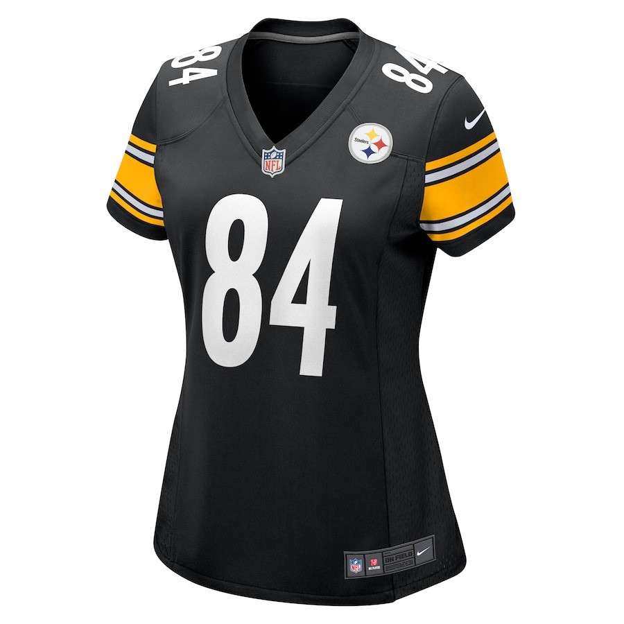 Cordarrelle Patterson 84 Pittsburgh Steelers Game Black NFL Jersey Women's
