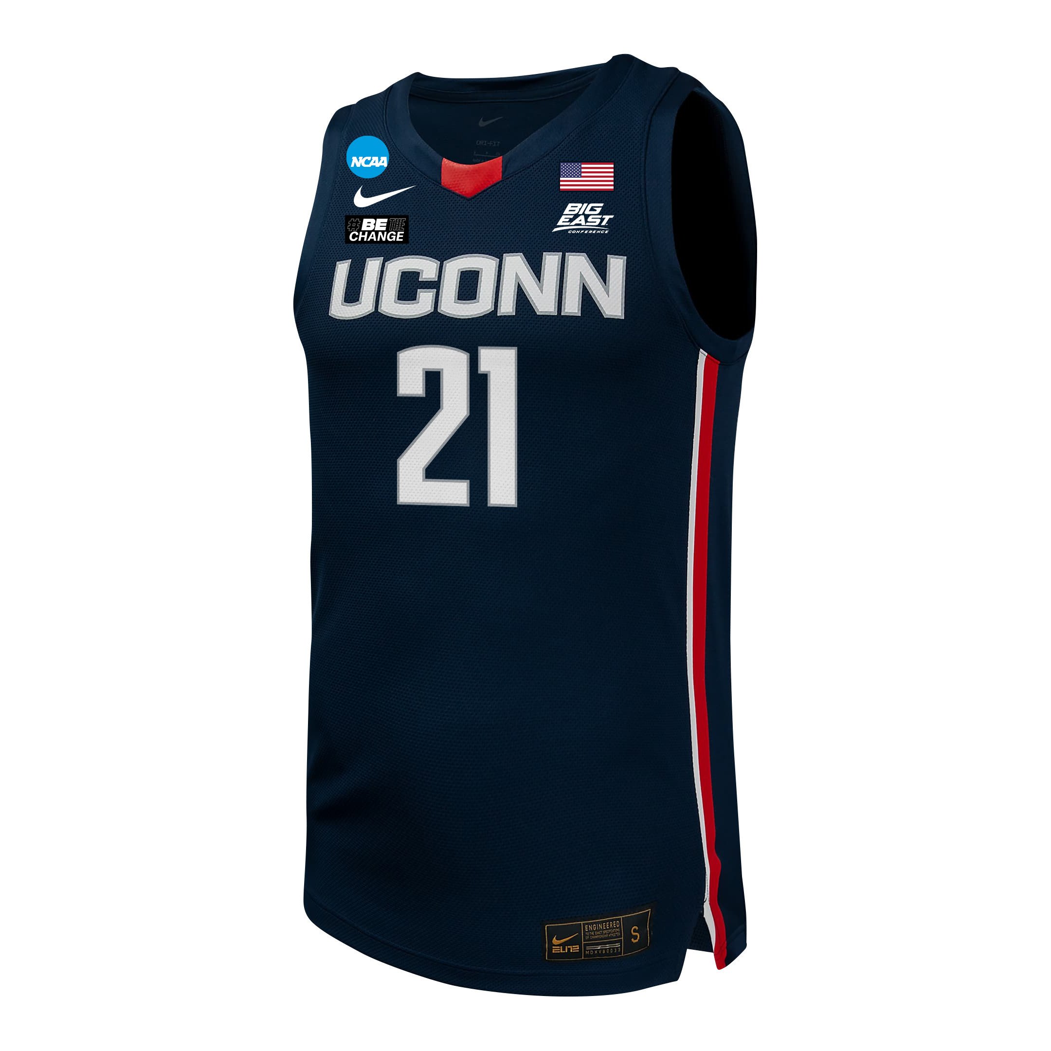 Ines Bettencourt 21 UConn Huskies 2024 Navy Unisex NCAA Jersey Unisex