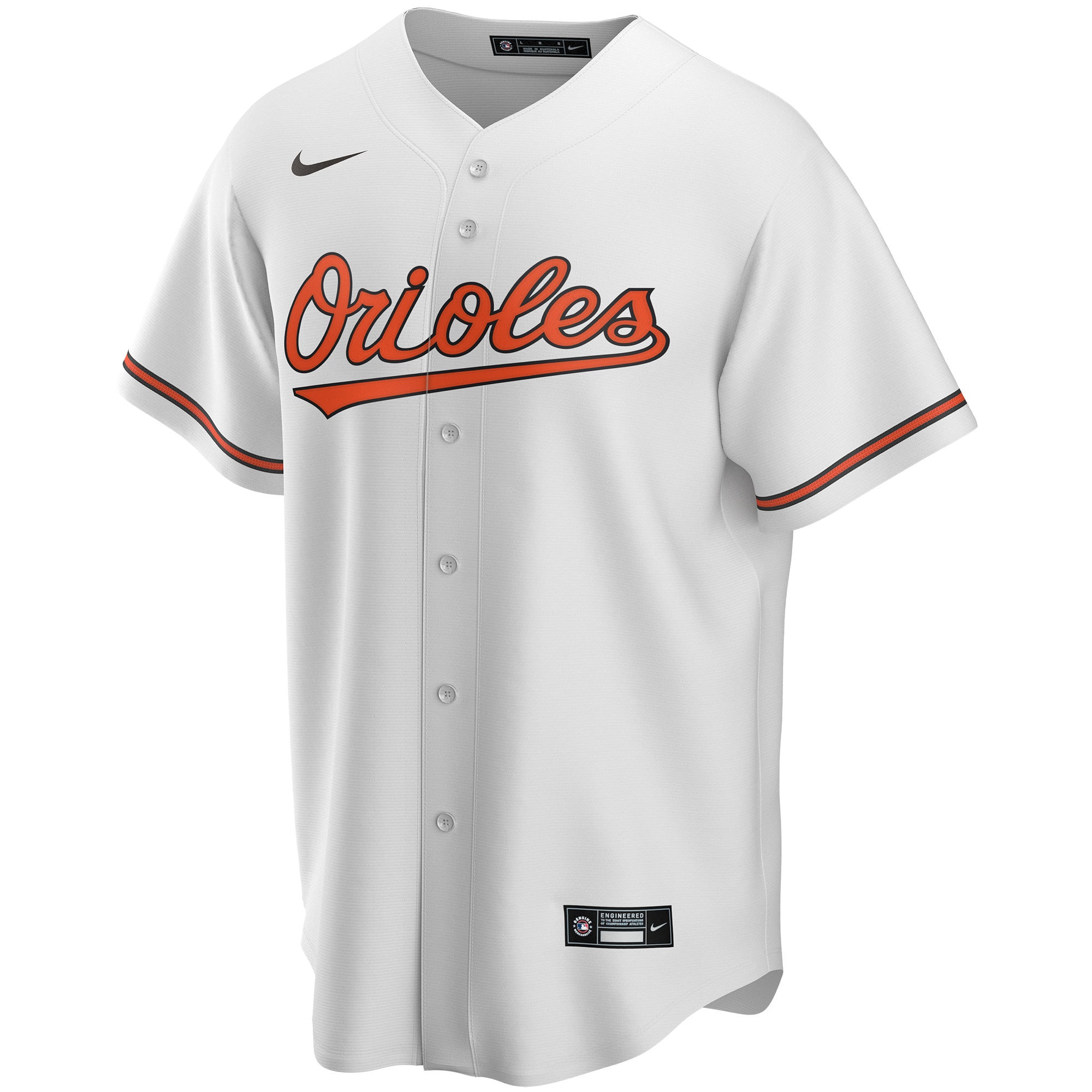Baltimore Orioles White Home Custom MLB Jersey Men's