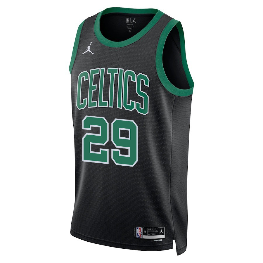 Derric White 29 Boston Celtics 2024 FINALS PATCH Swingman Statement Edition Black NBA Jersey Men's