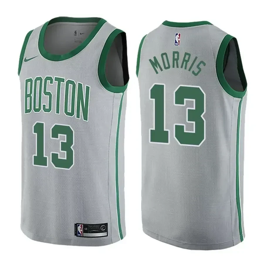 Boston Celtics Marcus Morris 13 City Edition Gray NBA Jersey Men's