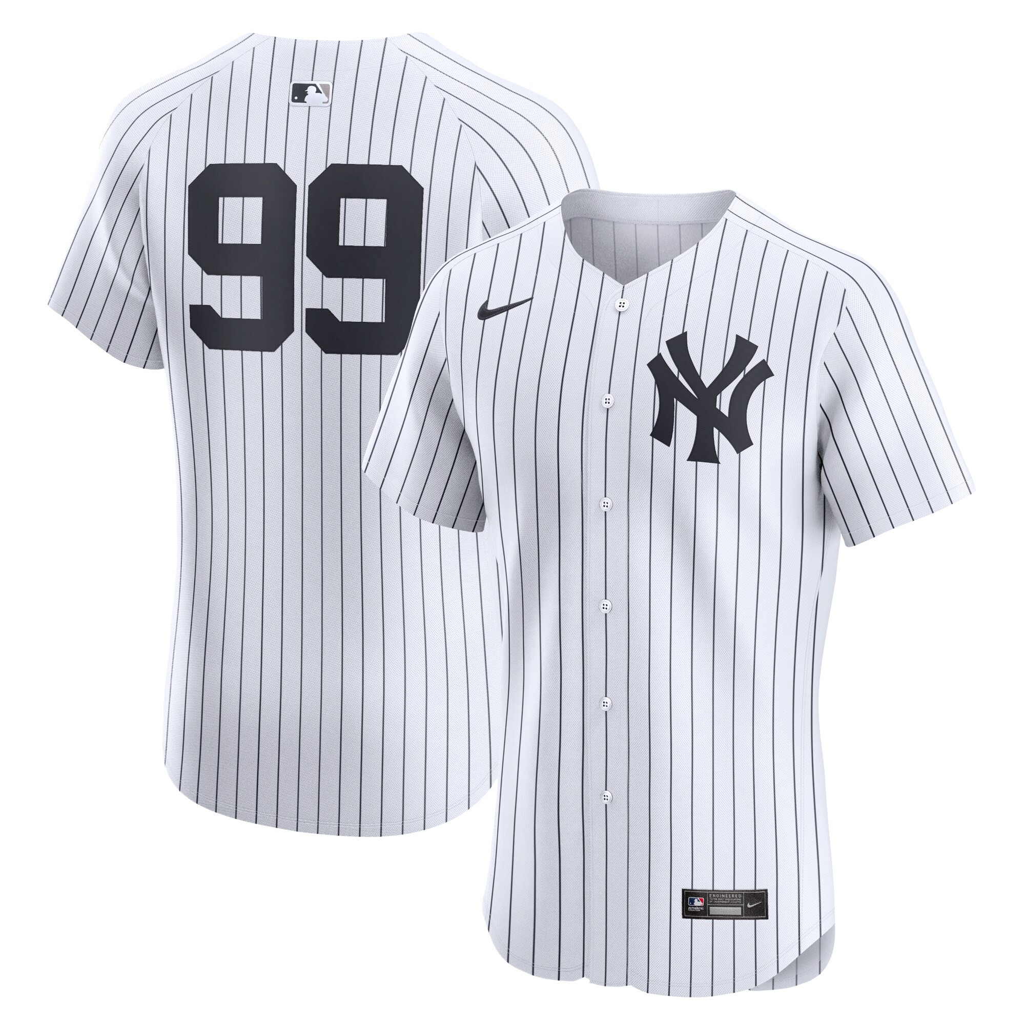 New York Yankees Aaron Judge White Home Elite Player MLB Jersey Men's