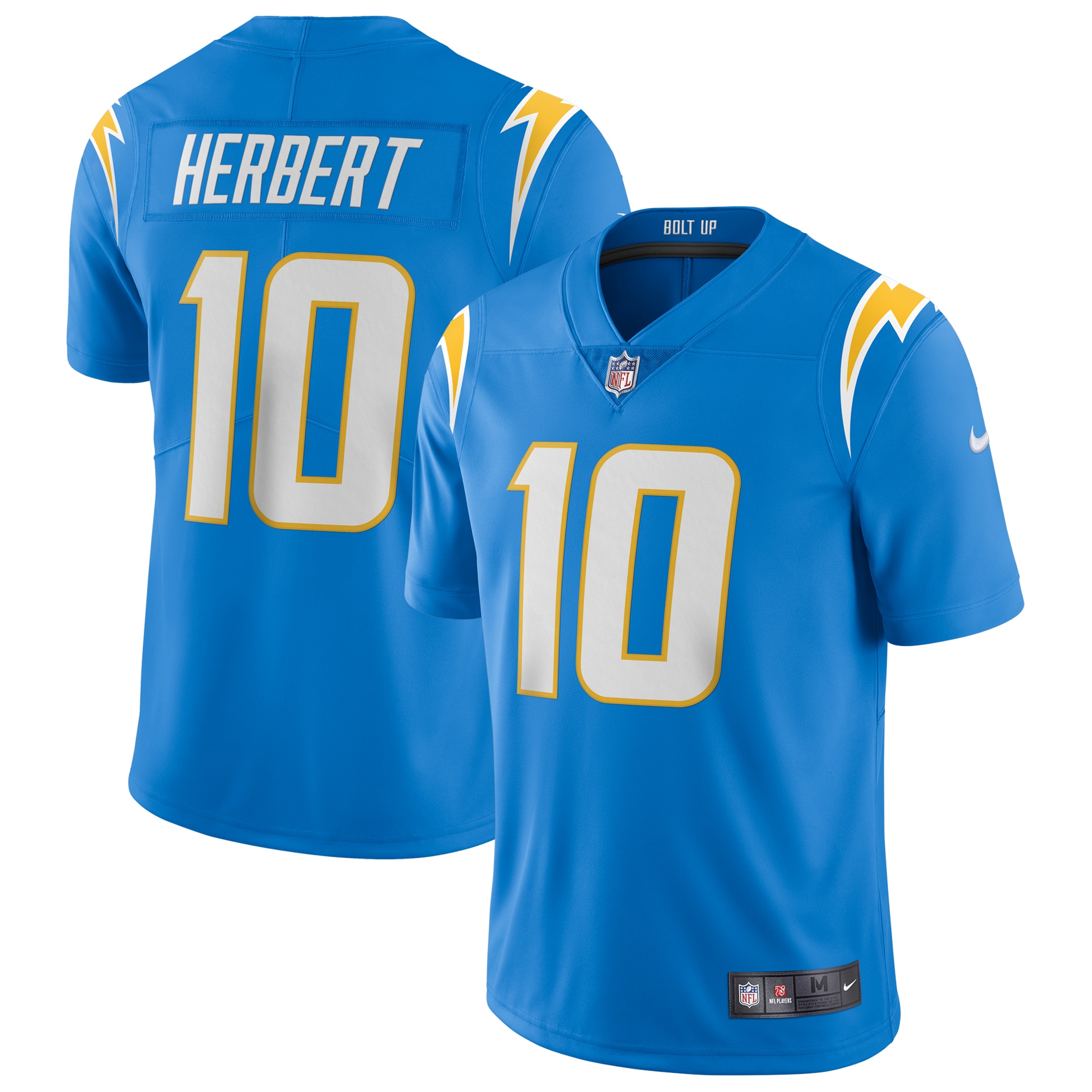 Los Angeles Chargers Justin Herbert Powder Blue Vapor Limited NFL Jersey Men's