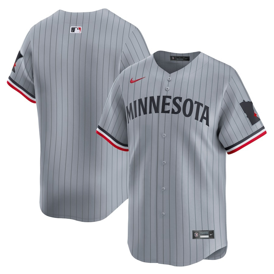 Minnesota Twins Road Limited Gray MLB Jersey Men's