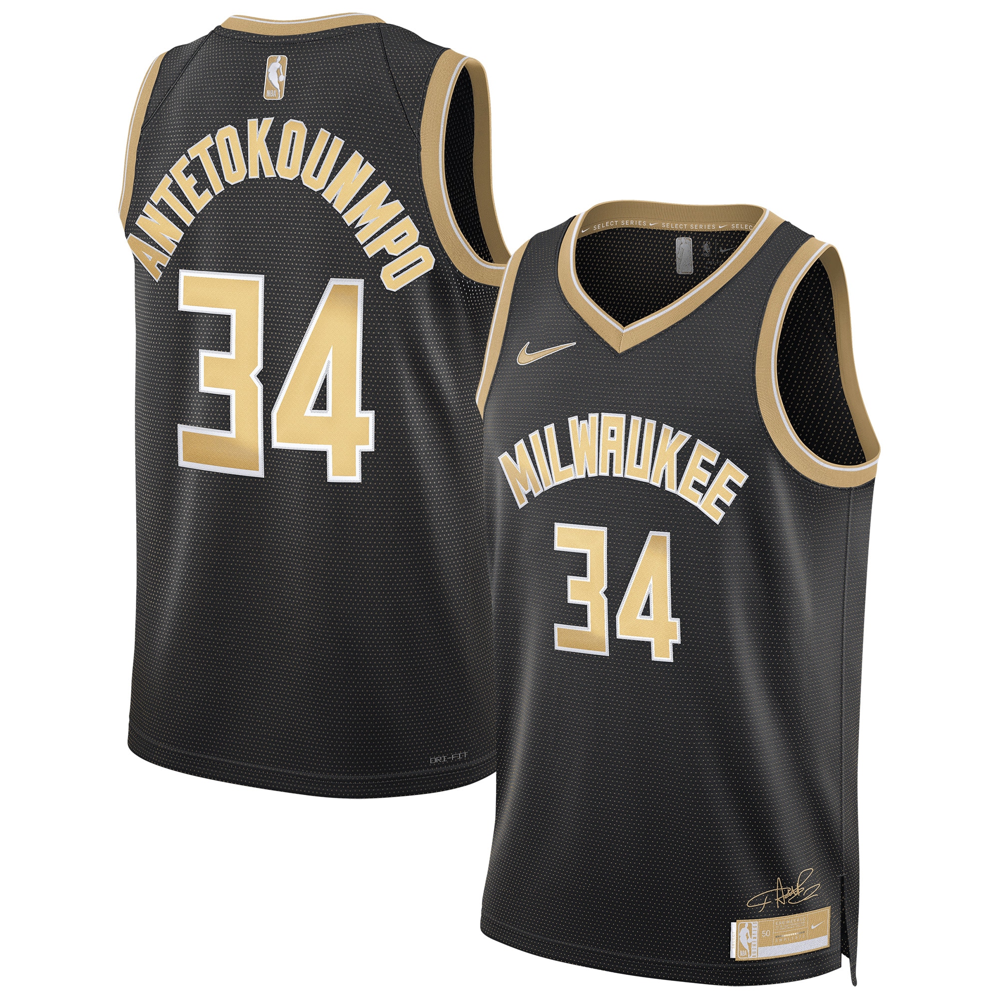 Milwaukee Bucks Select Series Swingman Giannis Antetokounmpo NBA Jersey Men's