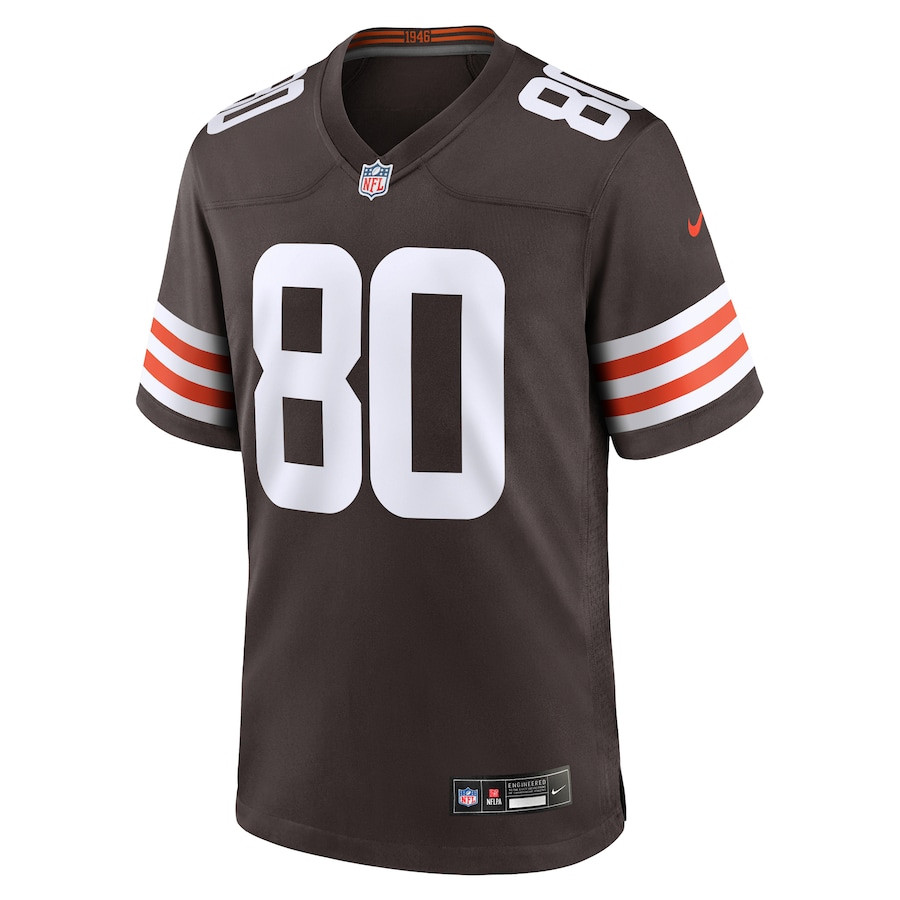 Jamari Thrash 80 Cleveland Browns Team Game Brown NFL Jersey Men's