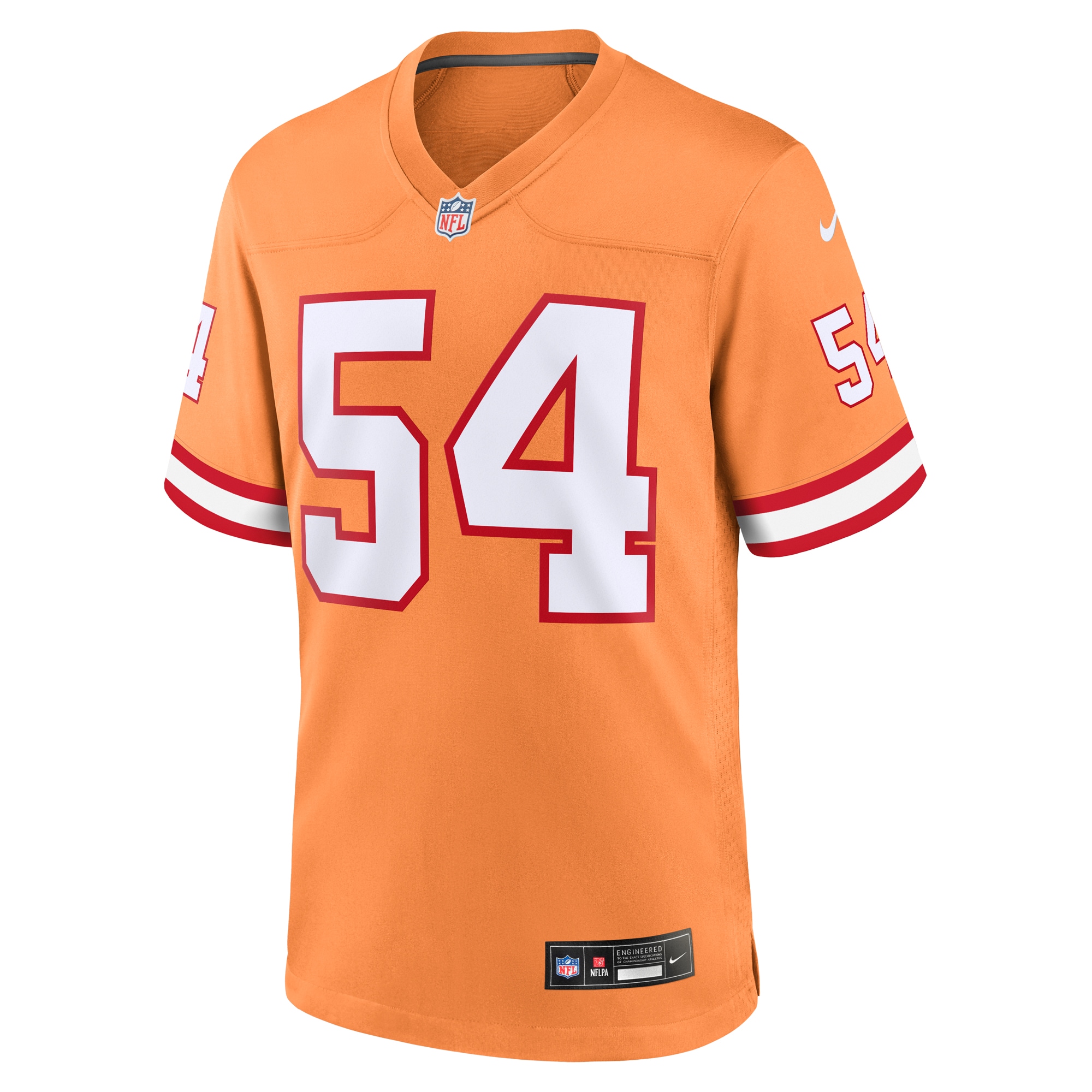 Tampa Bay Buccaneers Lavonte David Orange Throwback Game NFL Jersey Men's