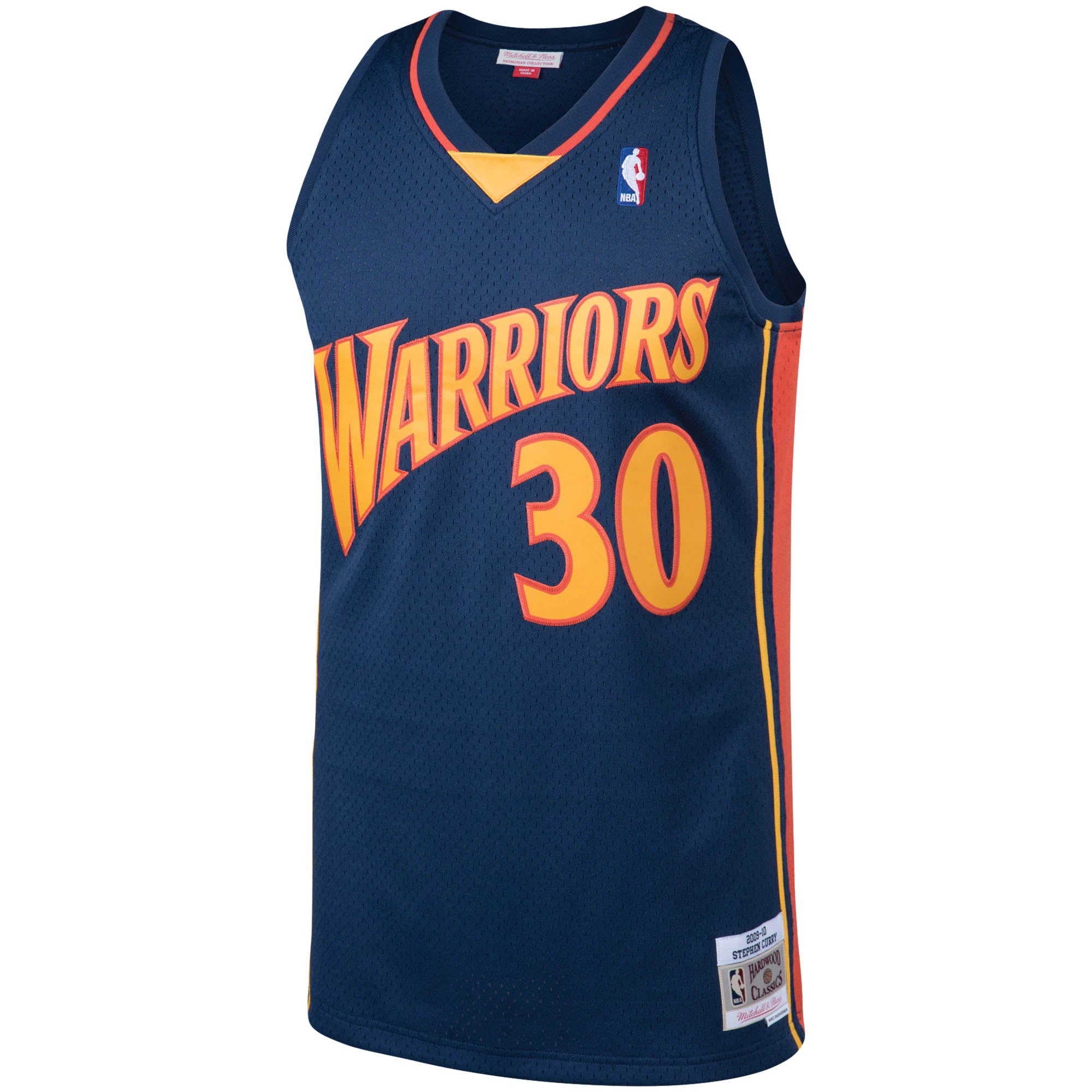Mitchell Ness Stephen Curry Navy Golden State Warriors Big Tall Hardwood Classics NBA Jersey Men's