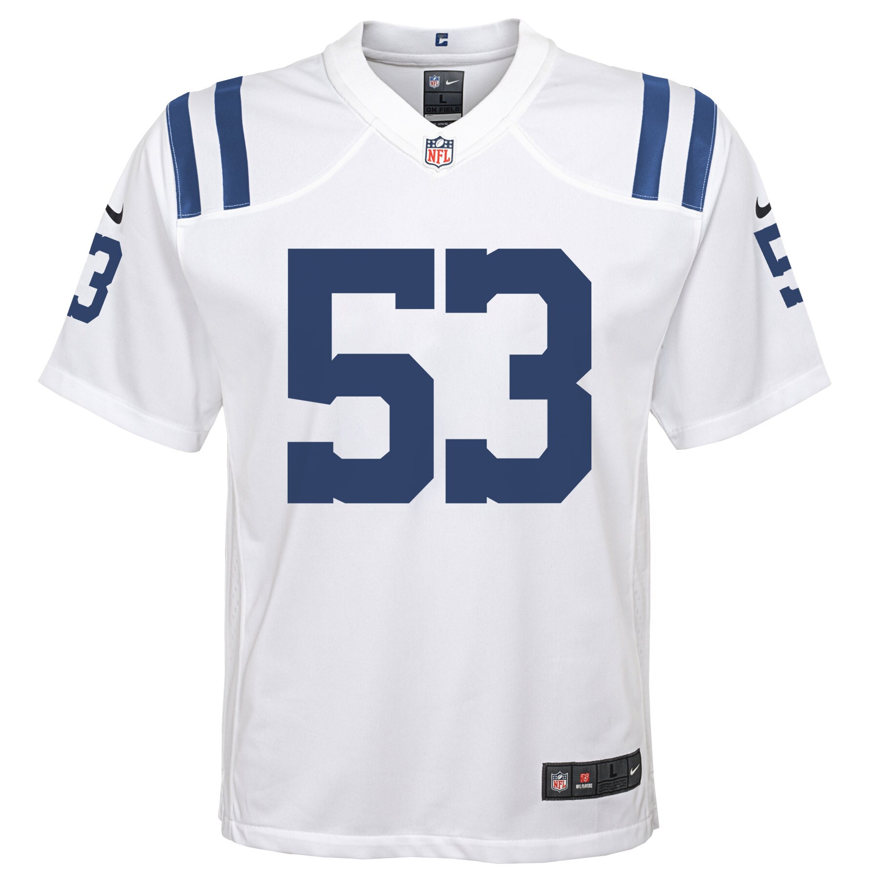 Indianapolis Colts Shaquille Leonard White Game NFL Jersey Youth