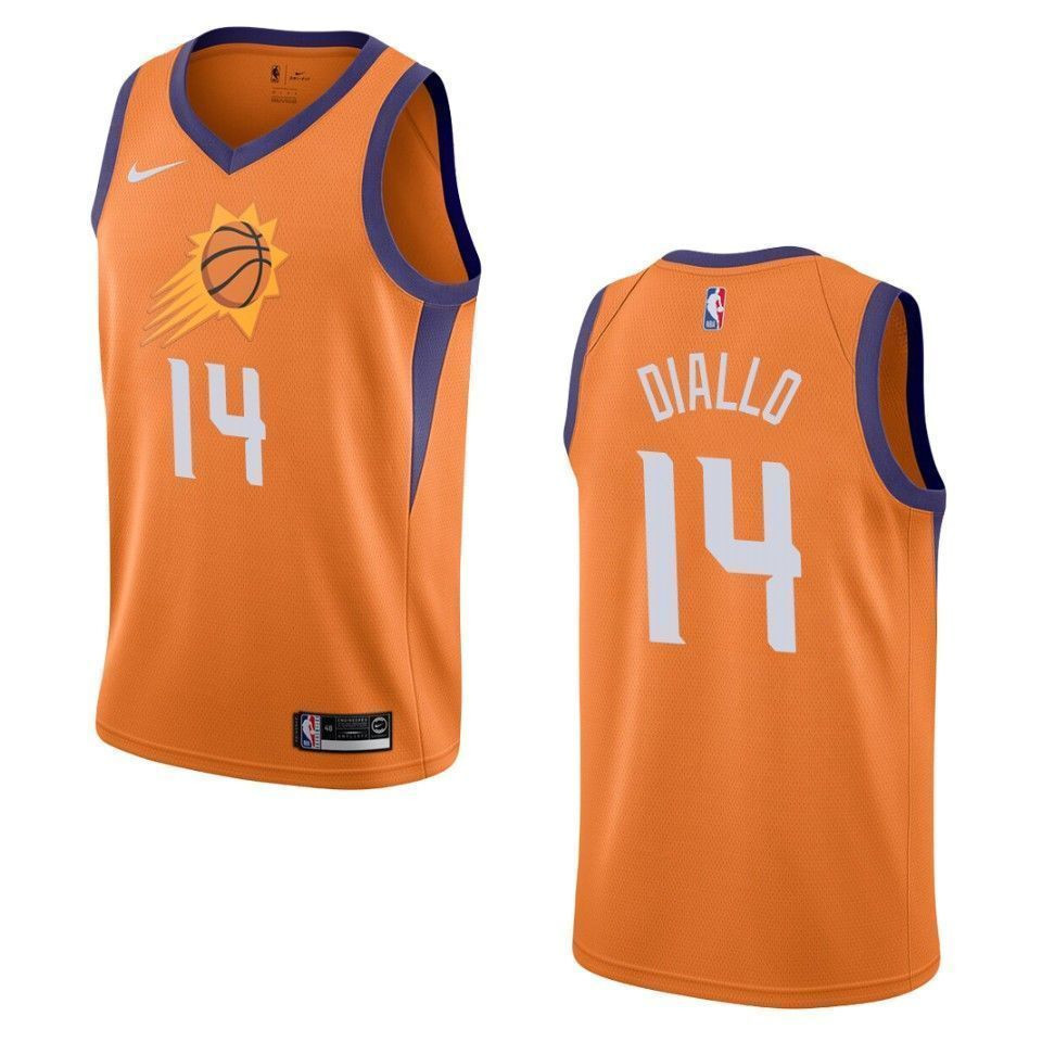 Phoenix Suns 14 Cheick Diallo Statement Swingman Orange NBA Jersey Men's