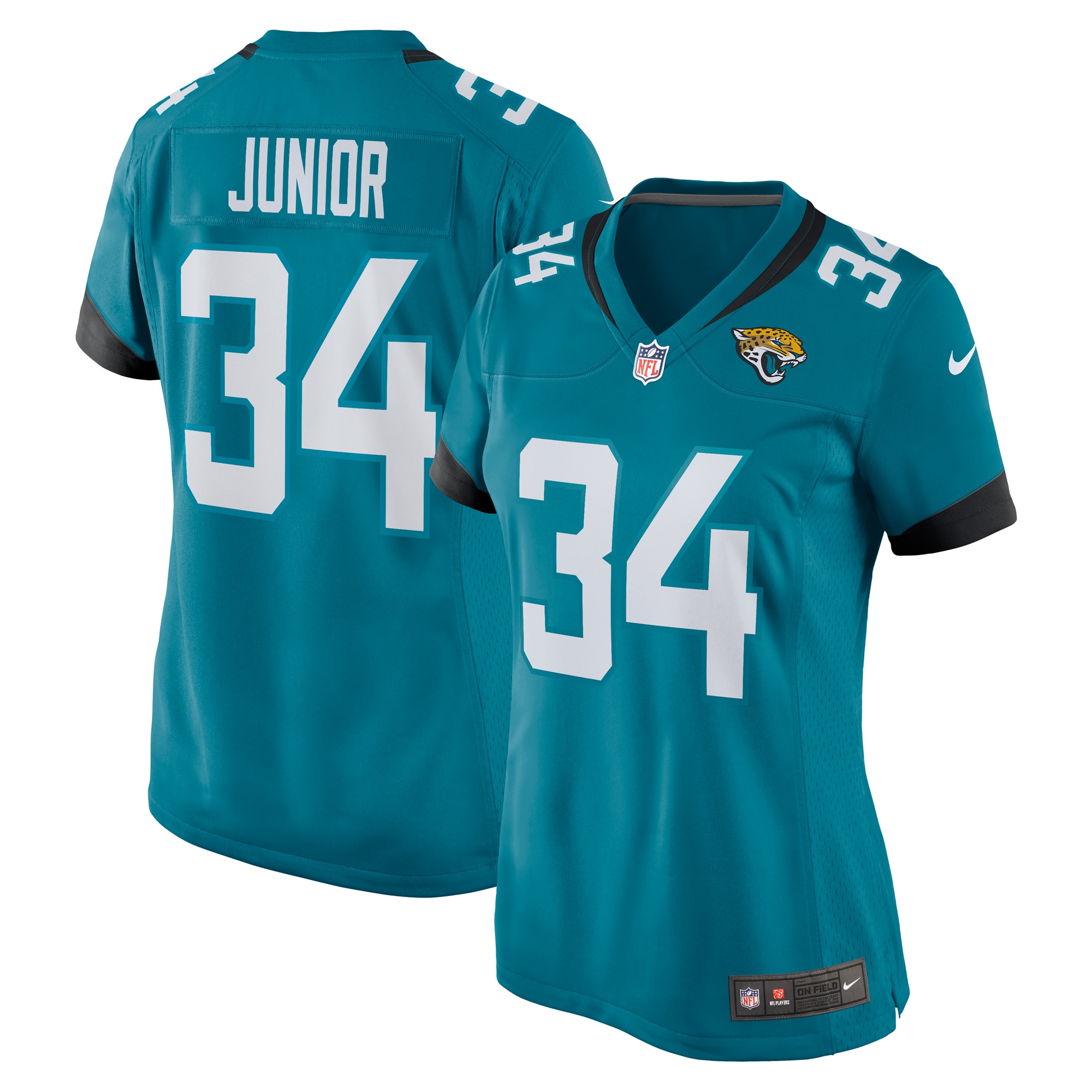 Gregory Junior Jacksonville Jaguars Teal Game Player NFL Jersey Women's