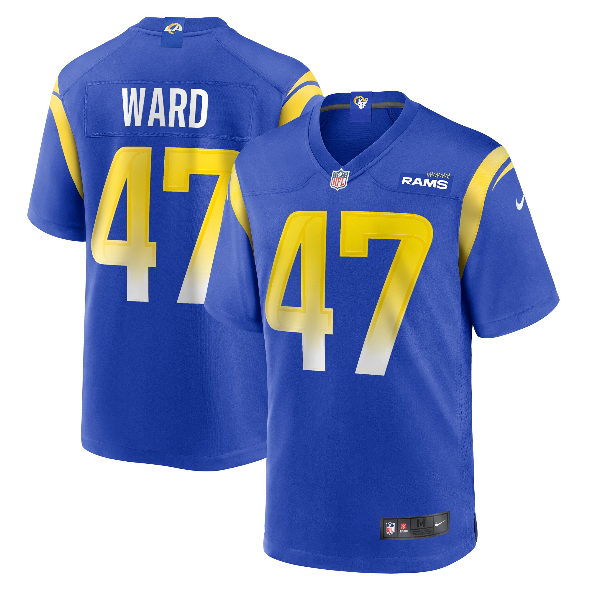 Los Angeles Rams Alex Ward Royal Home Game NFL Jersey Men's