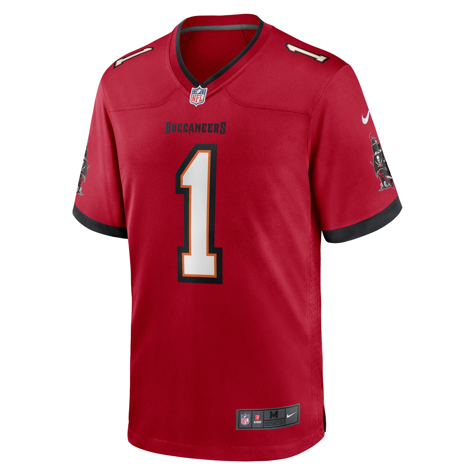 Tampa Bay Buccaneers Number 1 Groom Red Game NFL Jersey Men's