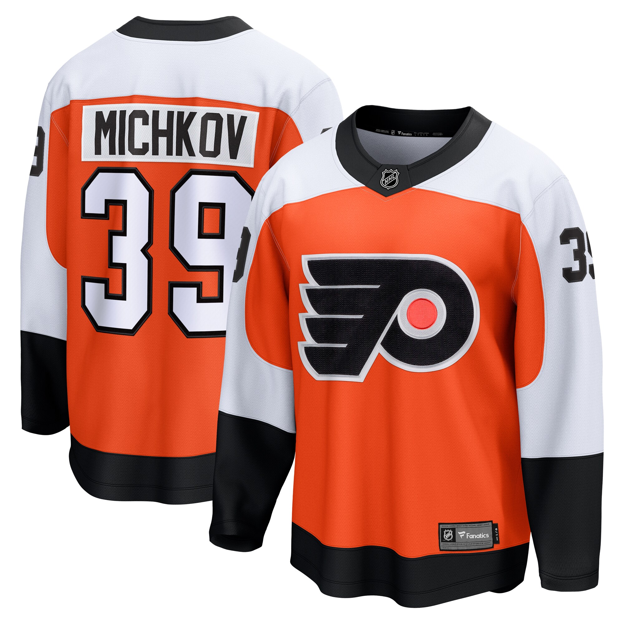 Philadelphia Flyers Matvei Michkov Orange Home Premier Breakaway Player NHL Jersey Men's